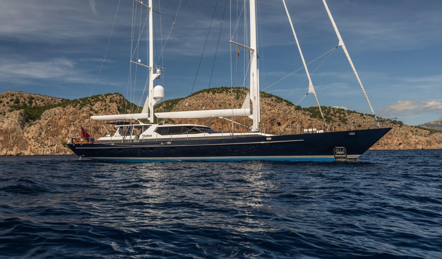 a boat on the water aboard TAIPAN OF WALES Yacht for Sale