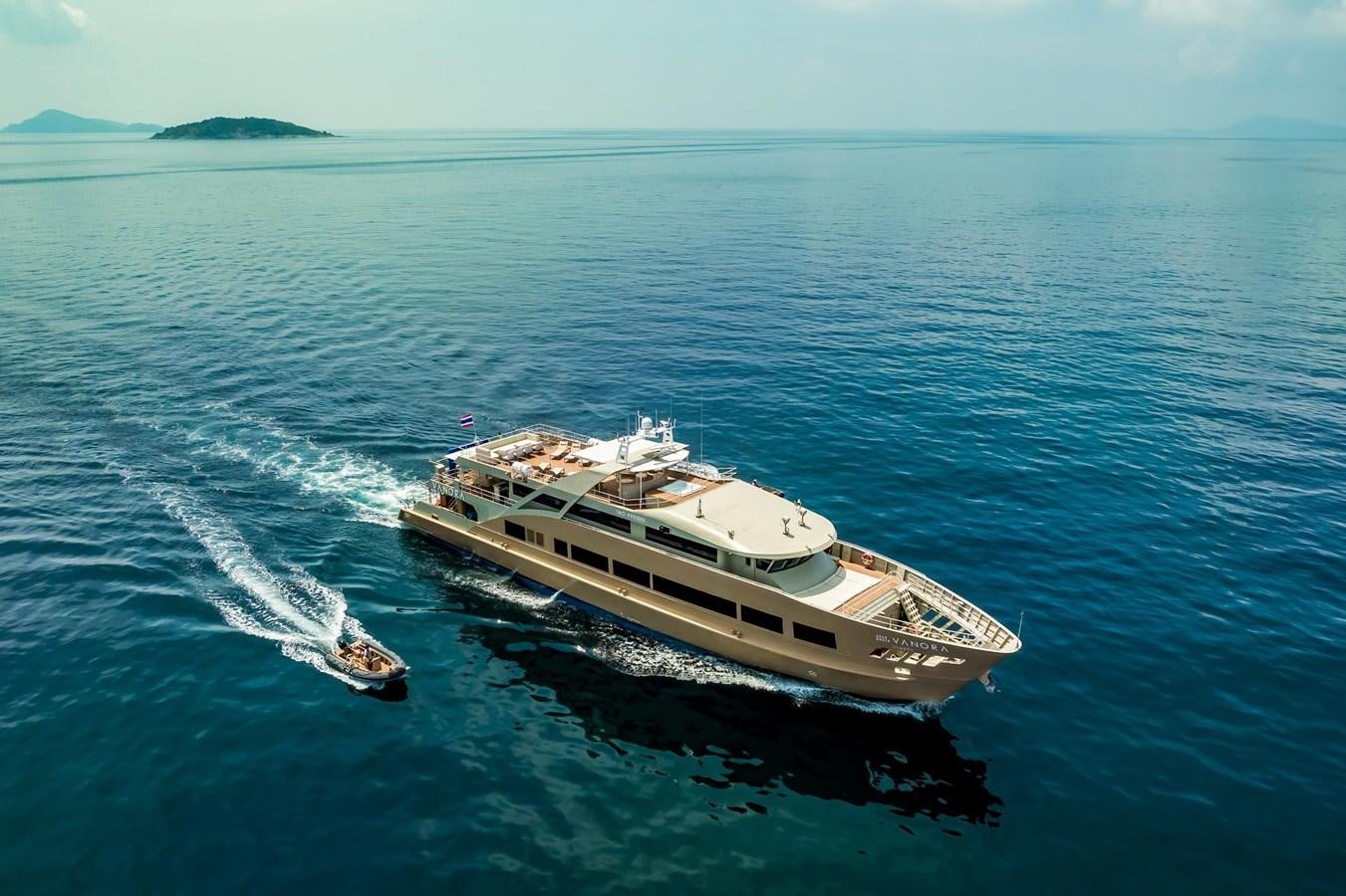 a boat on the water aboard VANORA Yacht for Sale