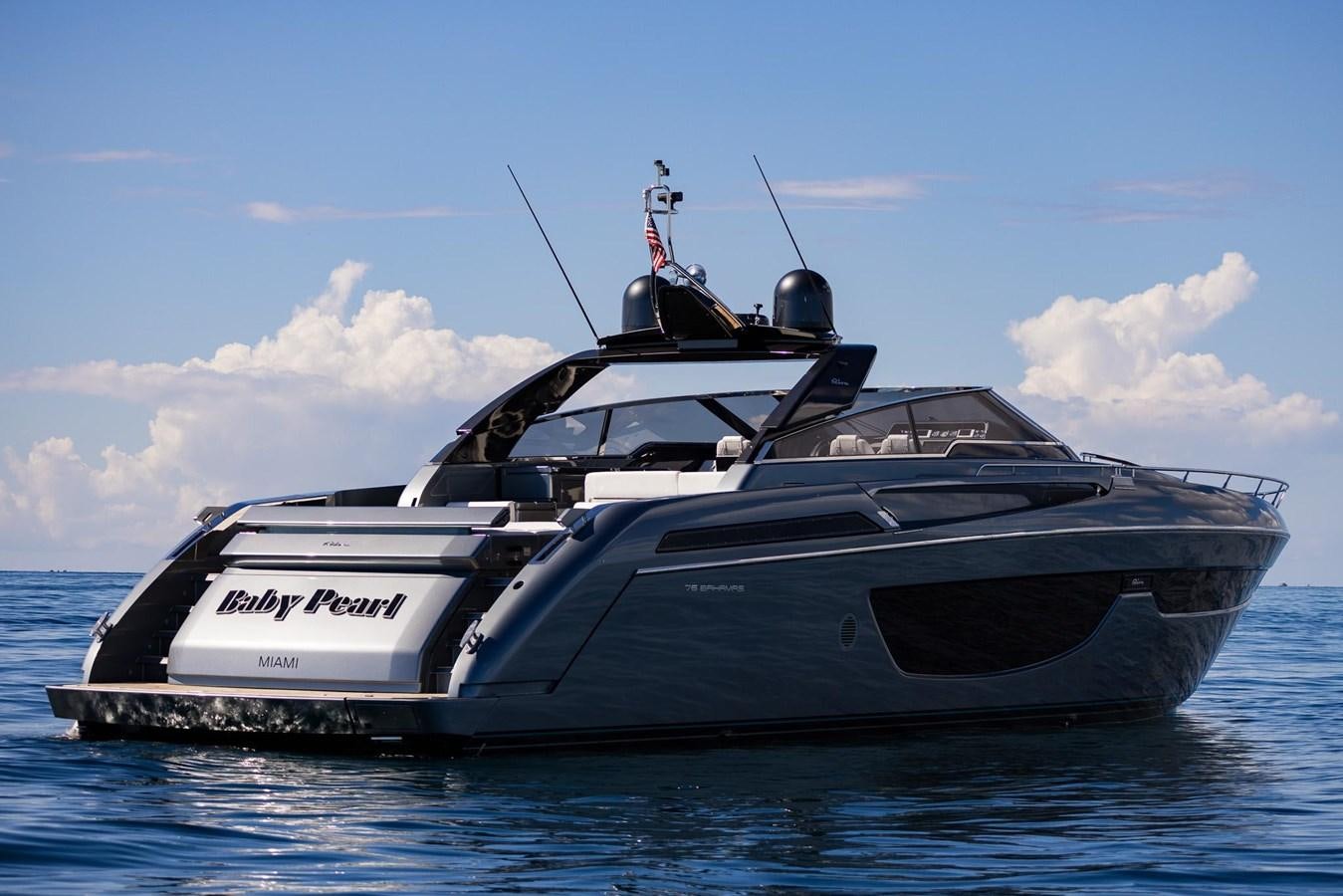 a boat on the water aboard 2021 RIVA 76' BAHAMAS Yacht for Sale