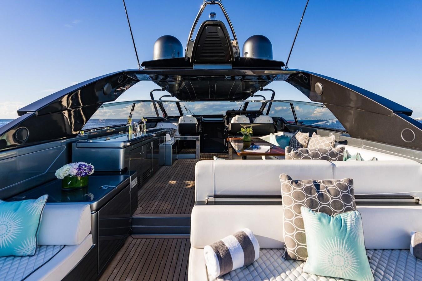 a boat on the water aboard 2021 RIVA 76' BAHAMAS Yacht for Sale