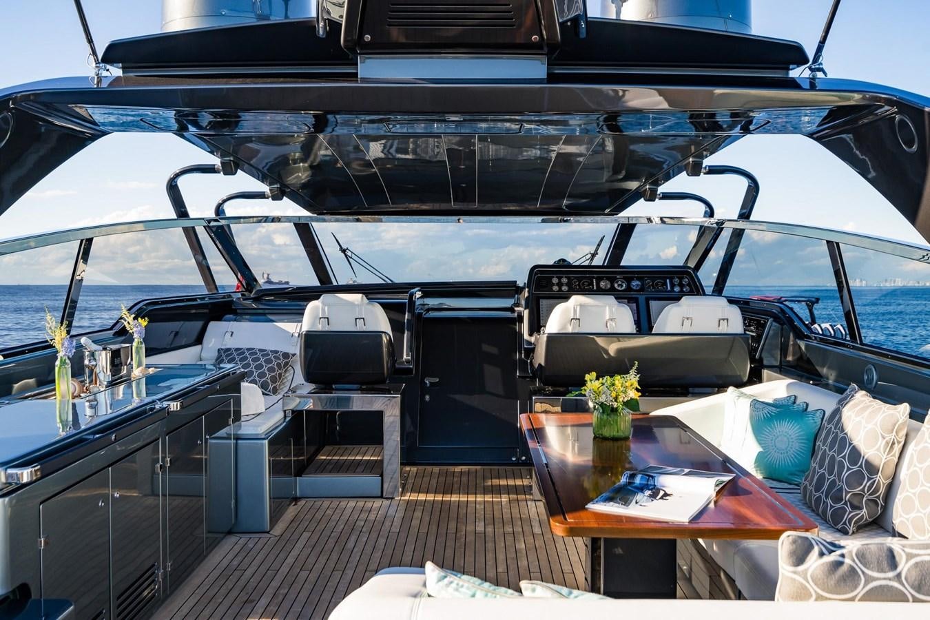 inside of a yacht aboard 2021 RIVA 76' BAHAMAS Yacht for Sale
