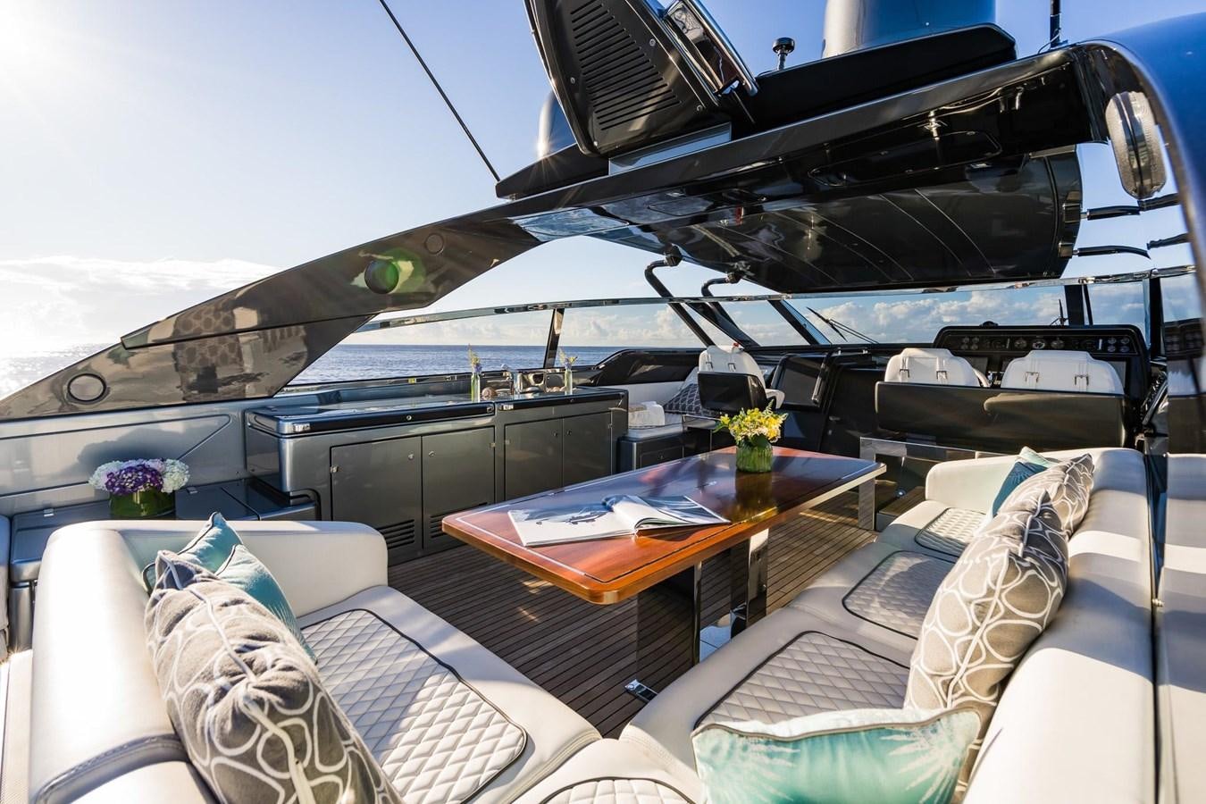 inside of a yacht aboard 2021 RIVA 76' BAHAMAS Yacht for Sale