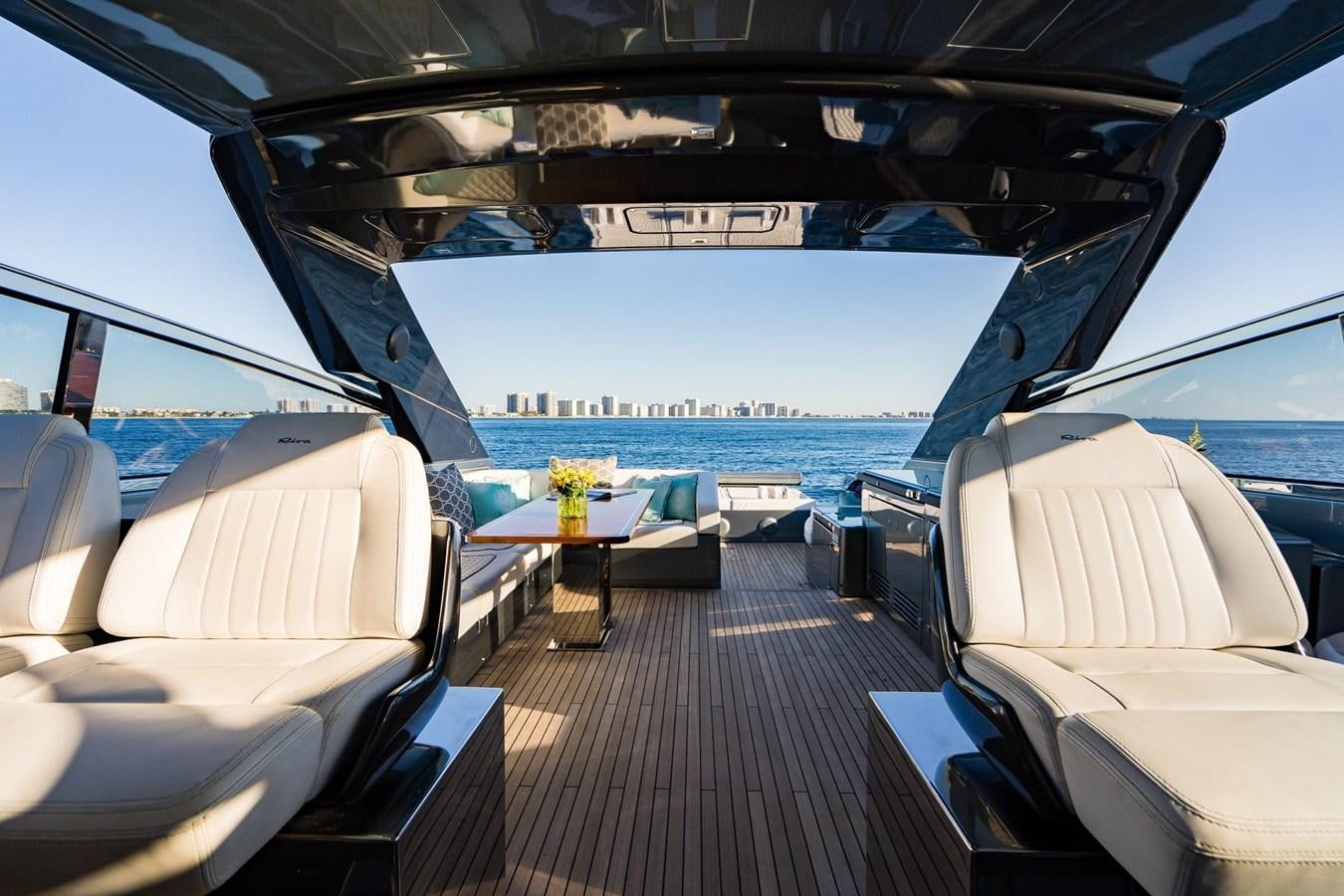 a boat on the water aboard 2021 RIVA 76' BAHAMAS Yacht for Sale