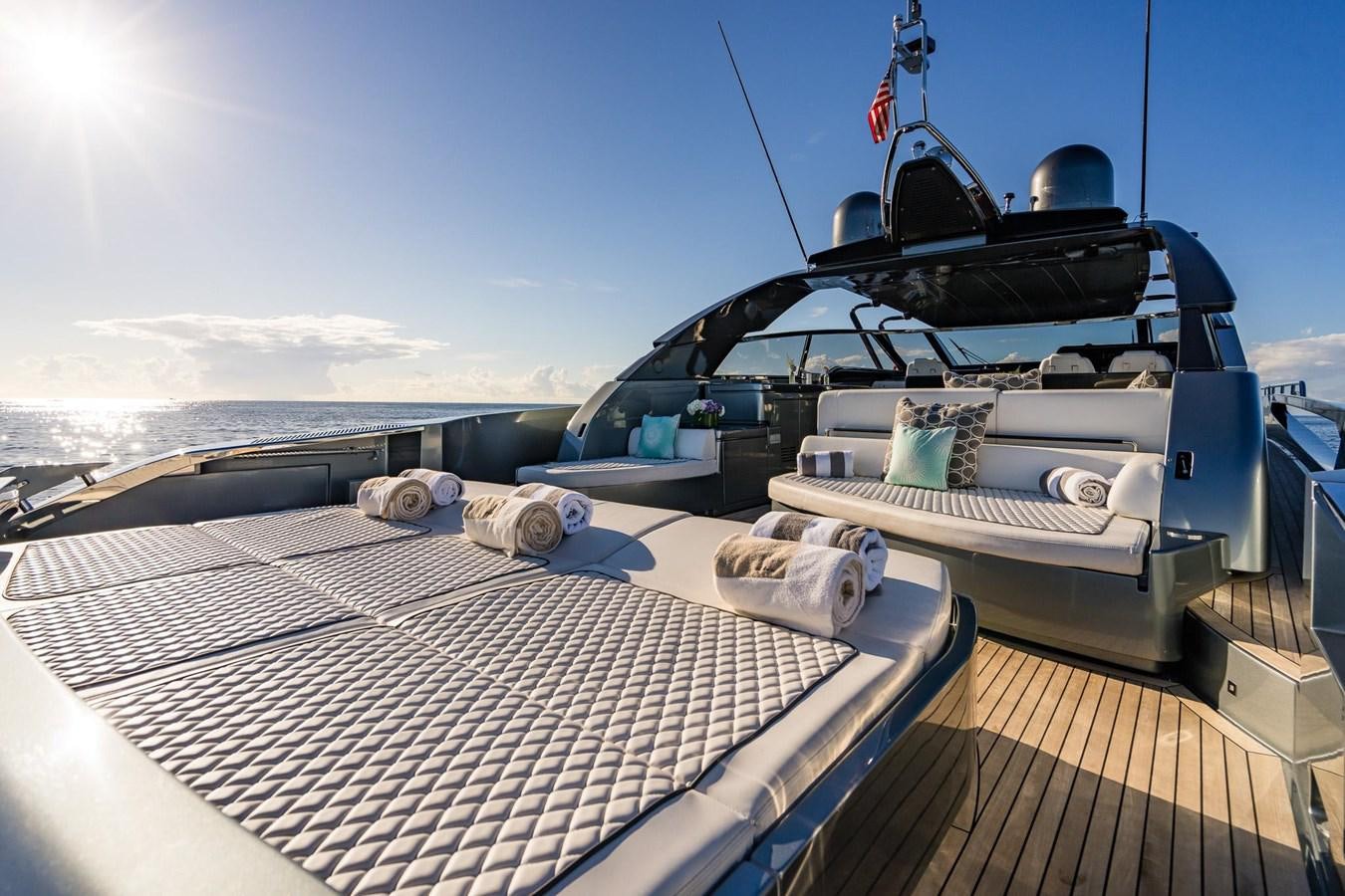 a boat on the water aboard 2021 RIVA 76' BAHAMAS Yacht for Sale