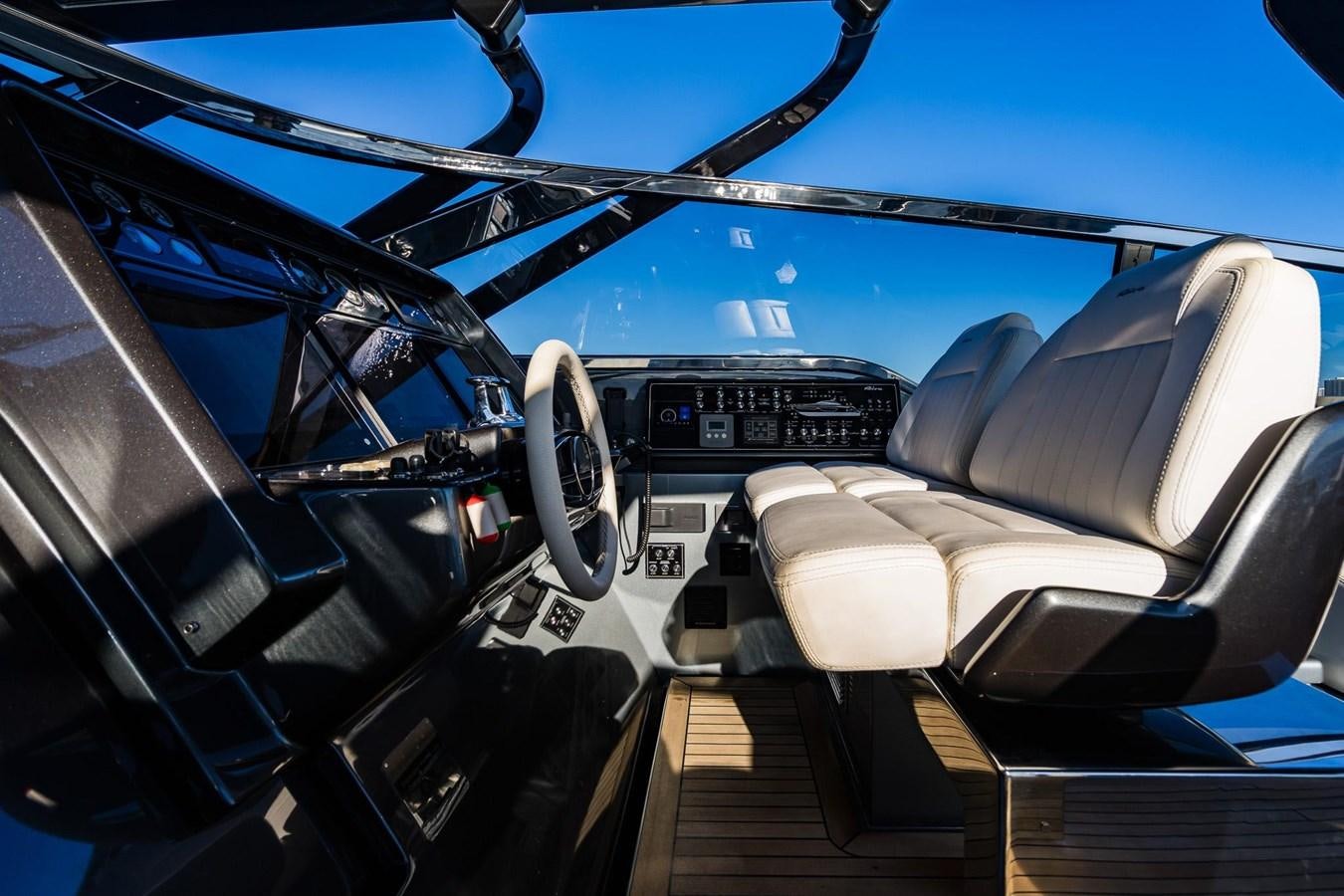 the interior of a car aboard 2021 RIVA 76' BAHAMAS Yacht for Sale