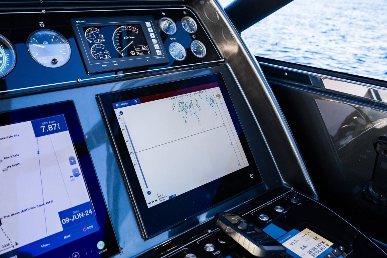 graphical user interface, application aboard 2021 RIVA 76' BAHAMAS Yacht for Sale