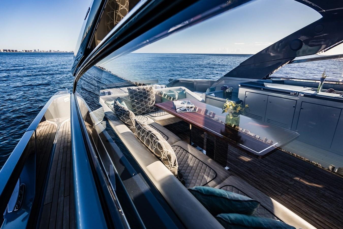 a boat on the water aboard 2021 RIVA 76' BAHAMAS Yacht for Sale