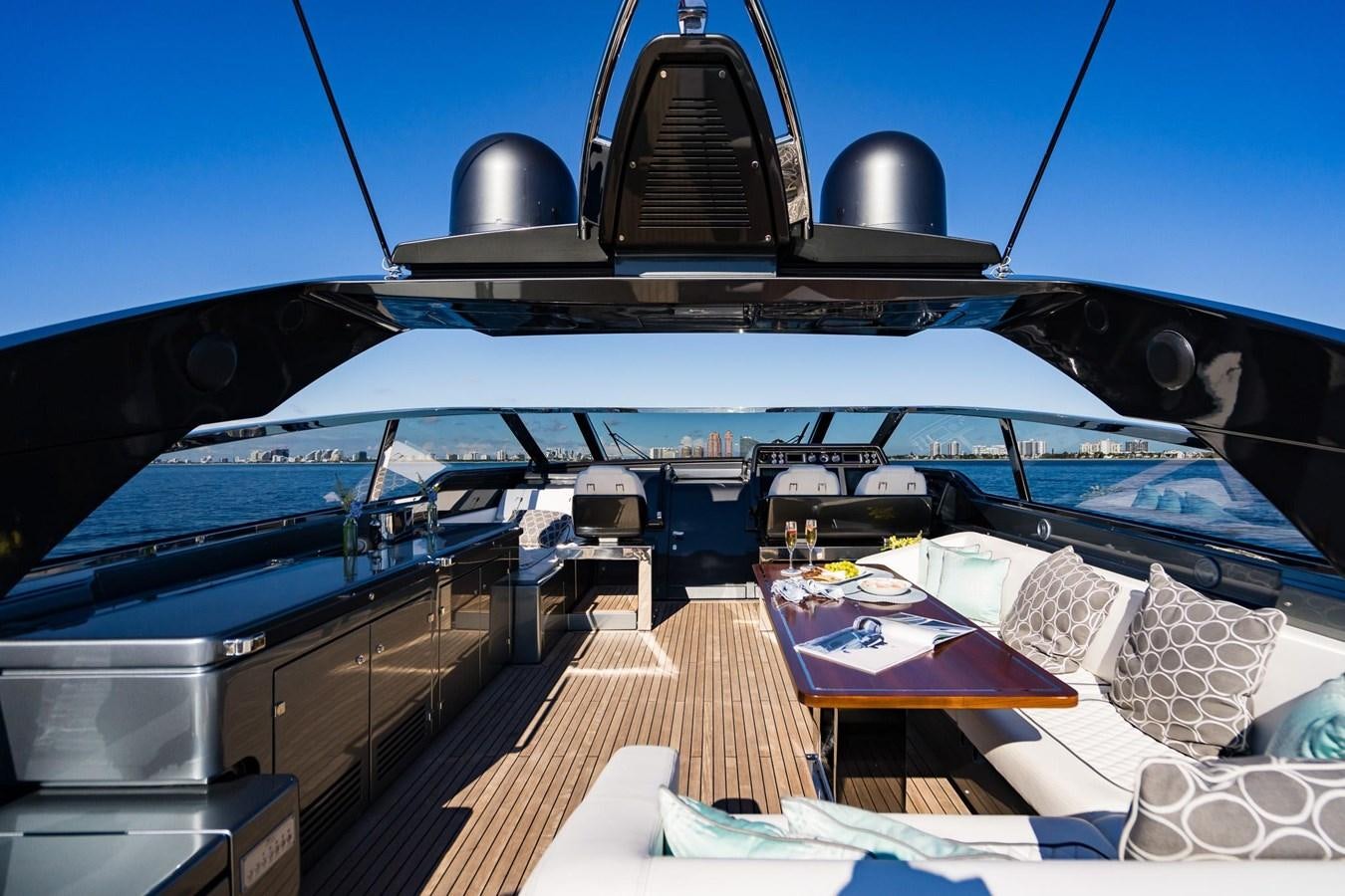 a boat on the water aboard 2021 RIVA 76' BAHAMAS Yacht for Sale