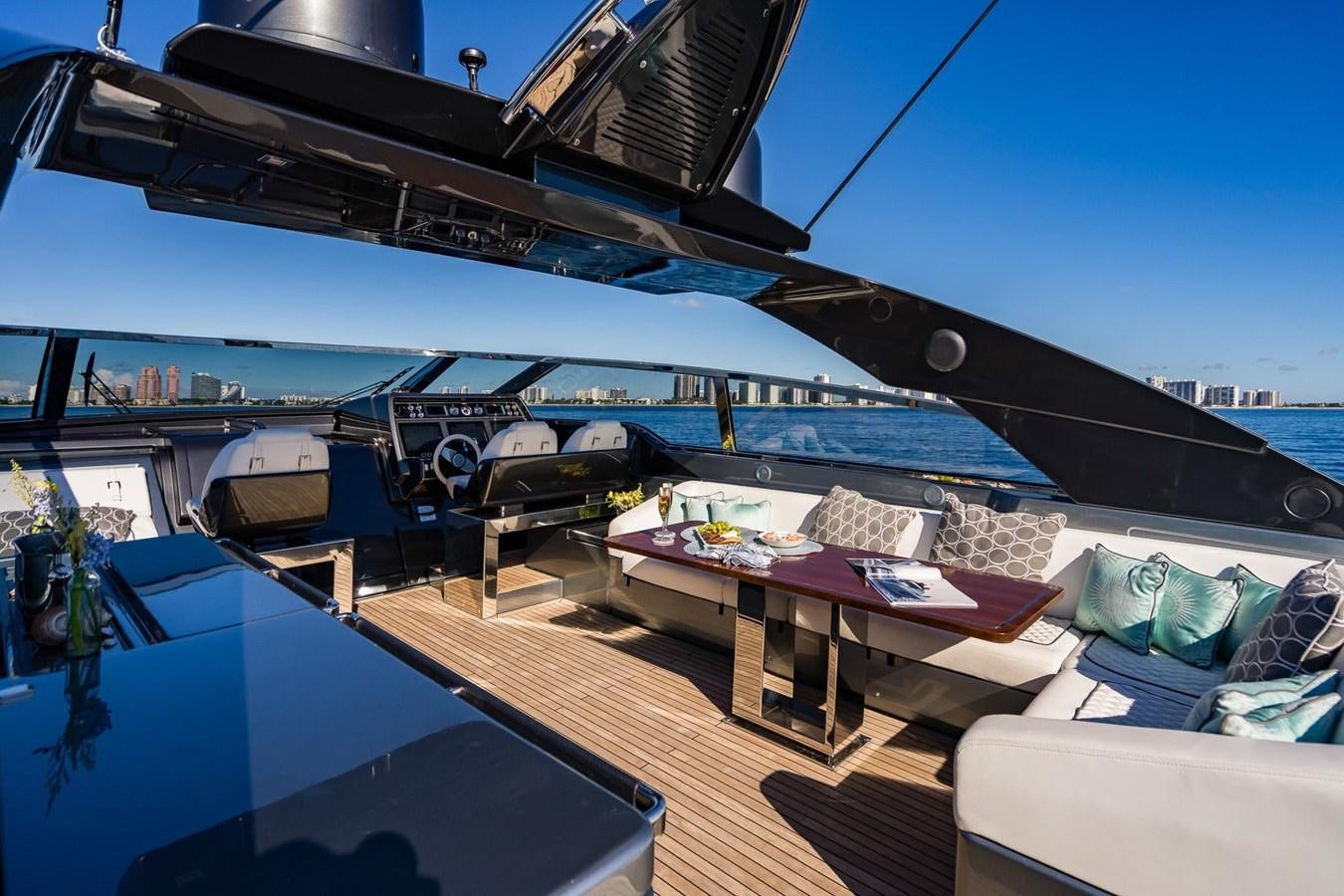 a boat on the water aboard 2021 RIVA 76' BAHAMAS Yacht for Sale