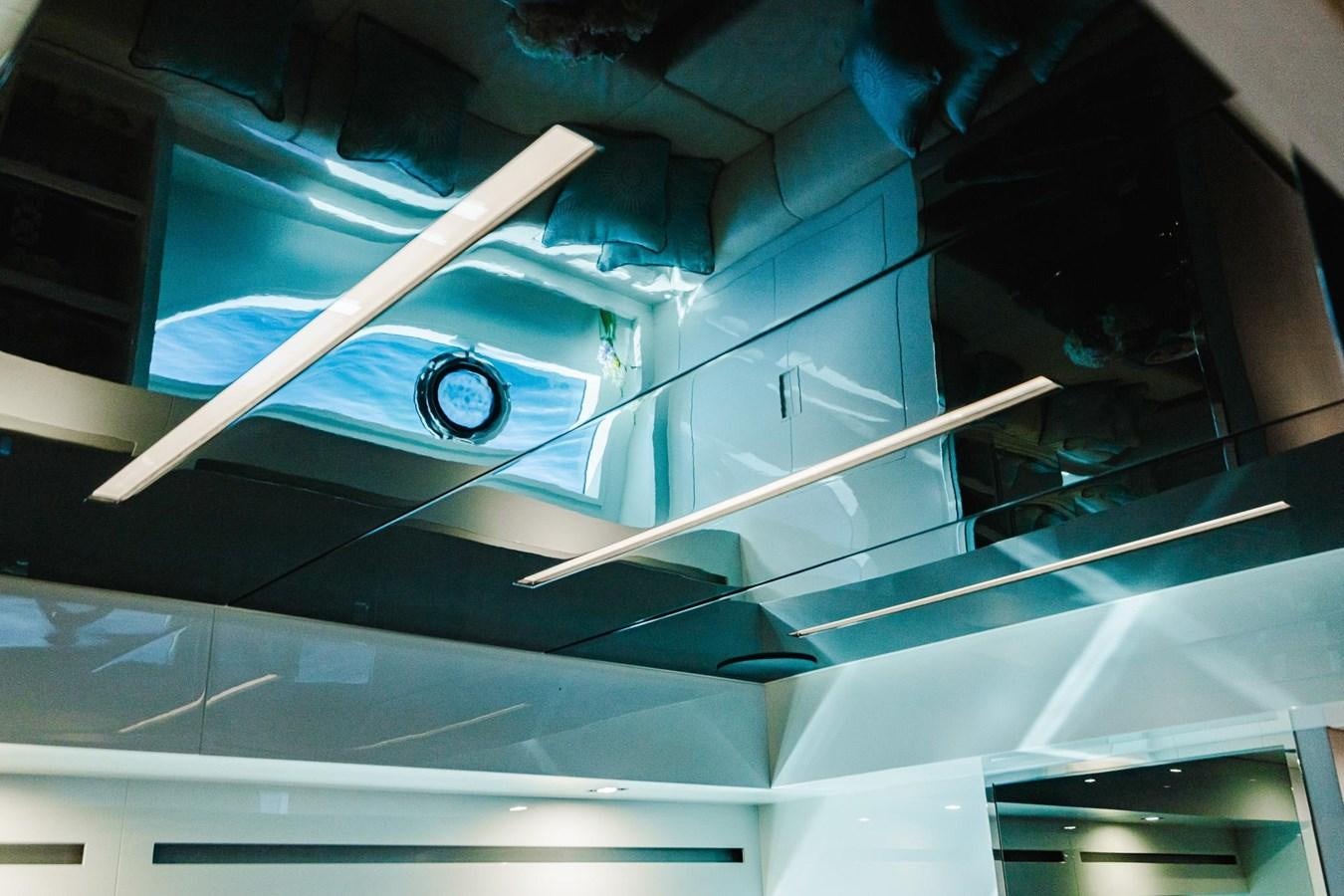 a ceiling with a fan aboard 2021 RIVA 76' BAHAMAS Yacht for Sale