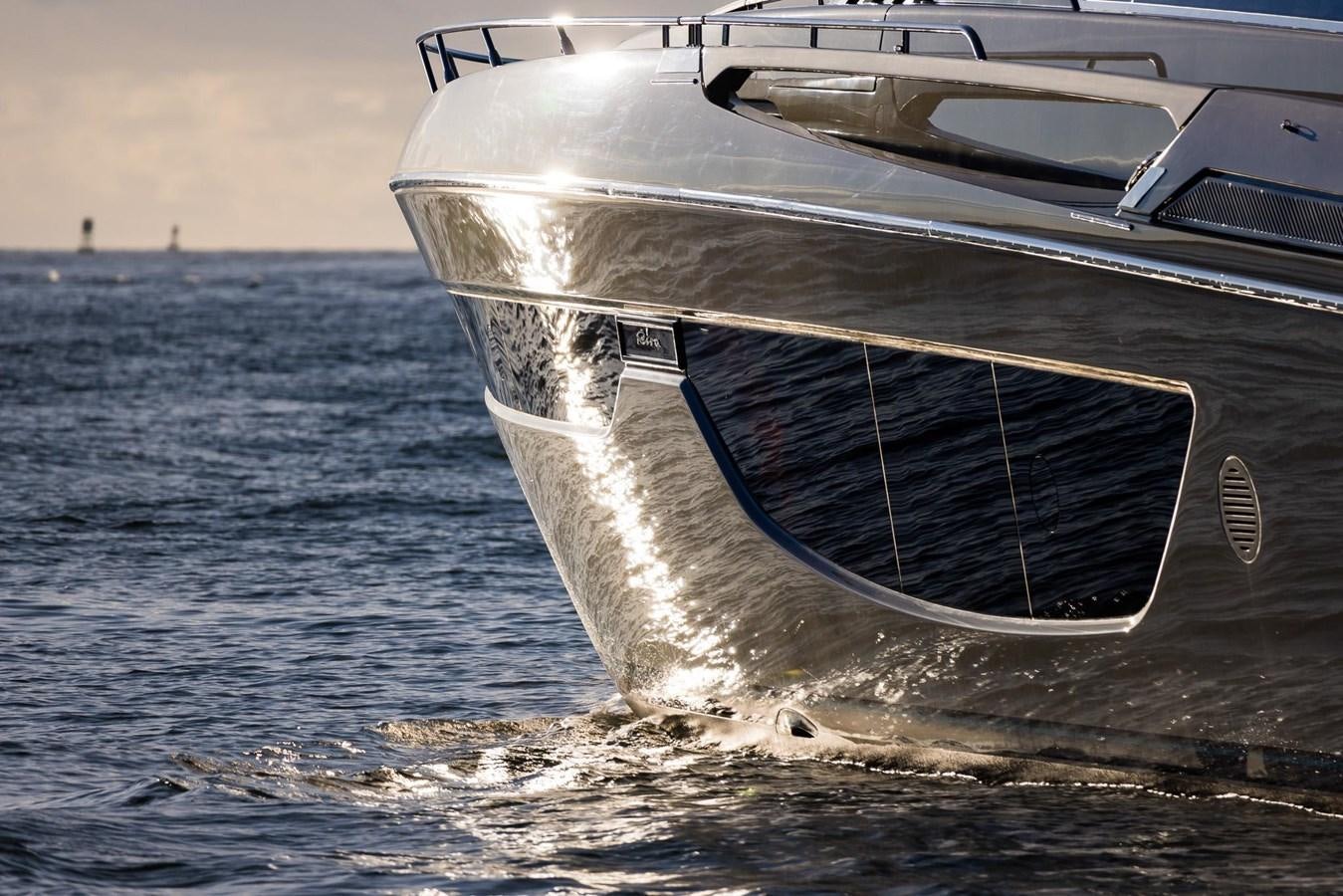 a boat crashing into the shore aboard 2021 RIVA 76' BAHAMAS Yacht for Sale
