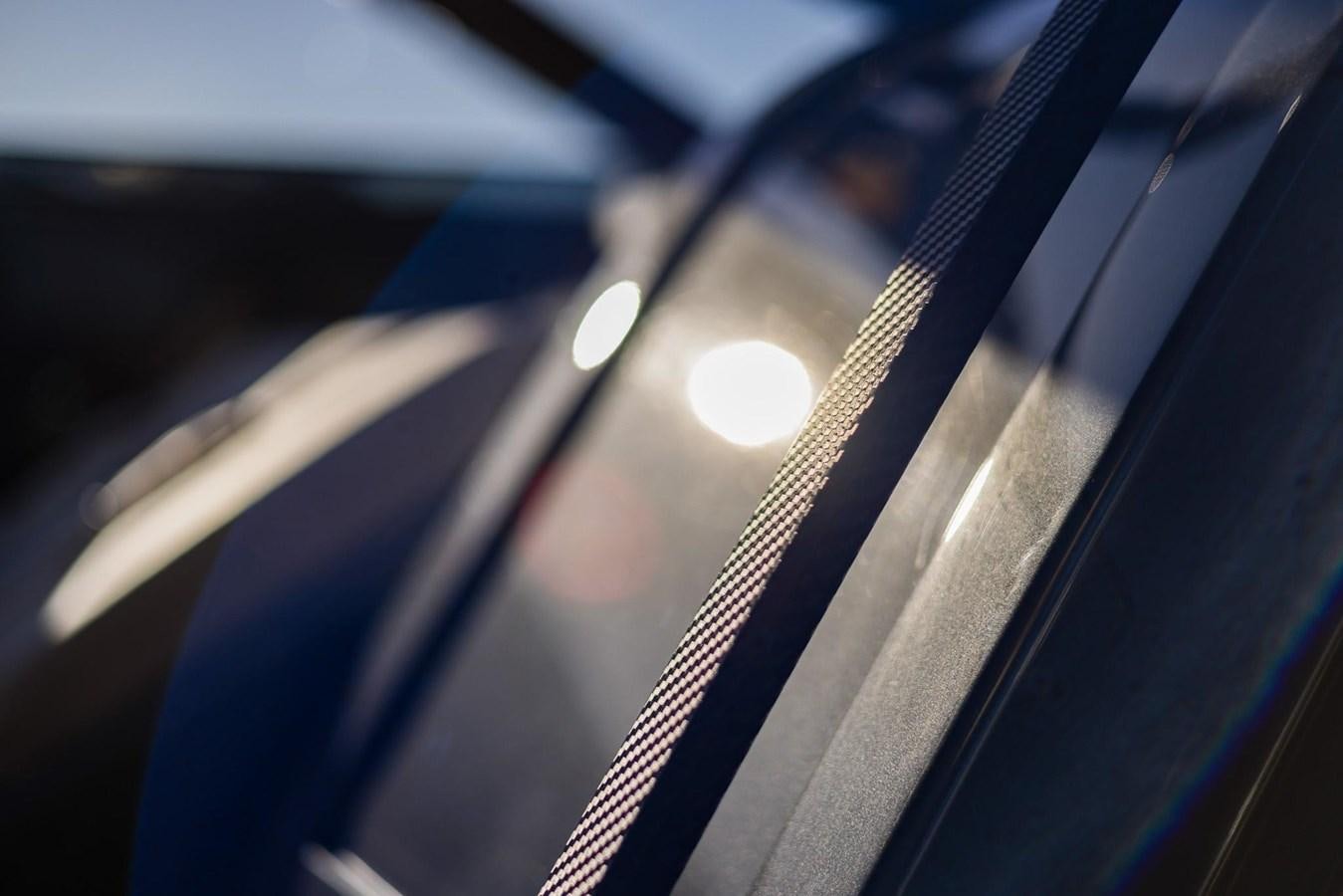 close-up of a metal part aboard 2021 RIVA 76' BAHAMAS Yacht for Sale