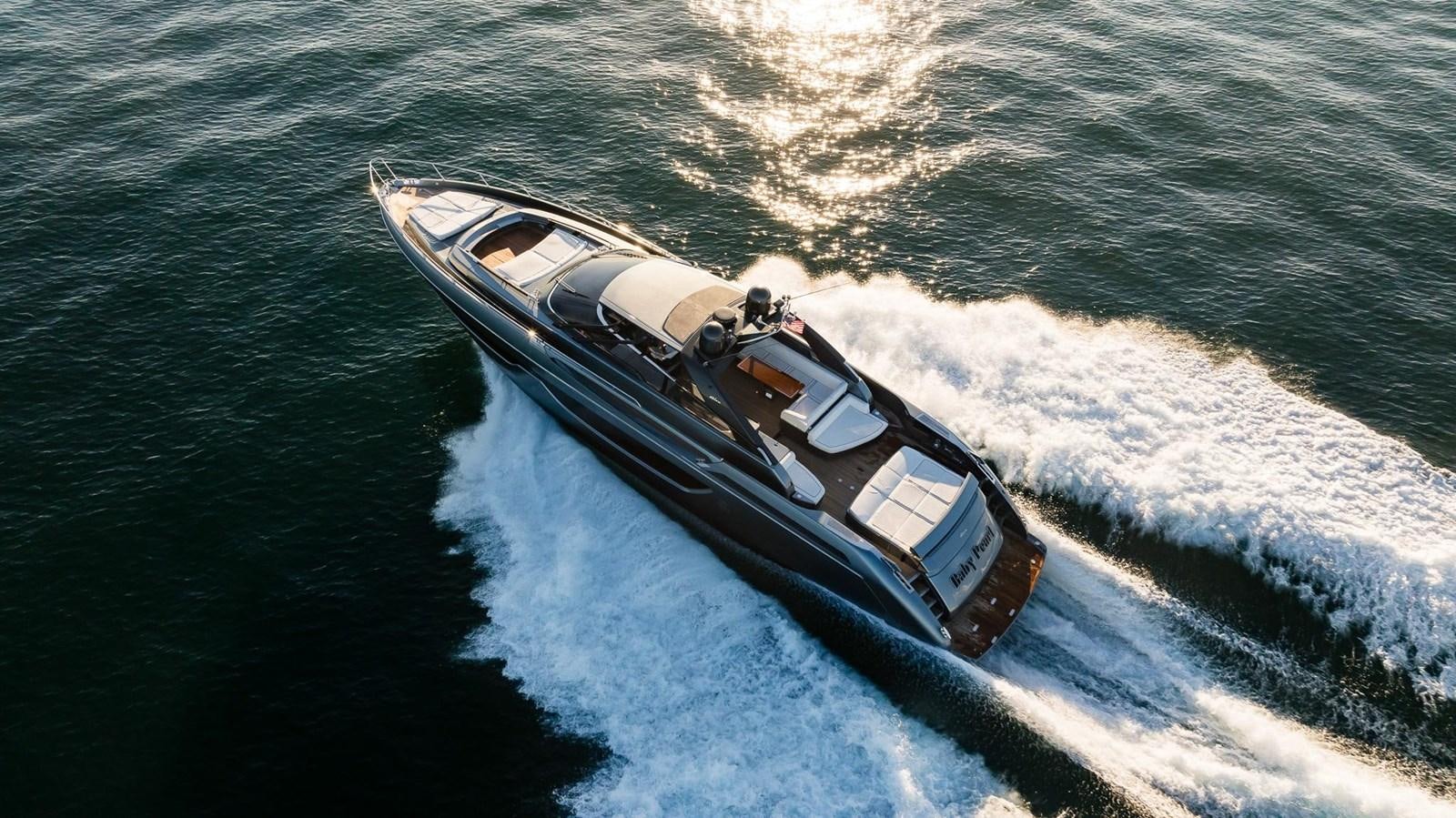 a boat on the water aboard 2021 RIVA 76' BAHAMAS Yacht for Sale