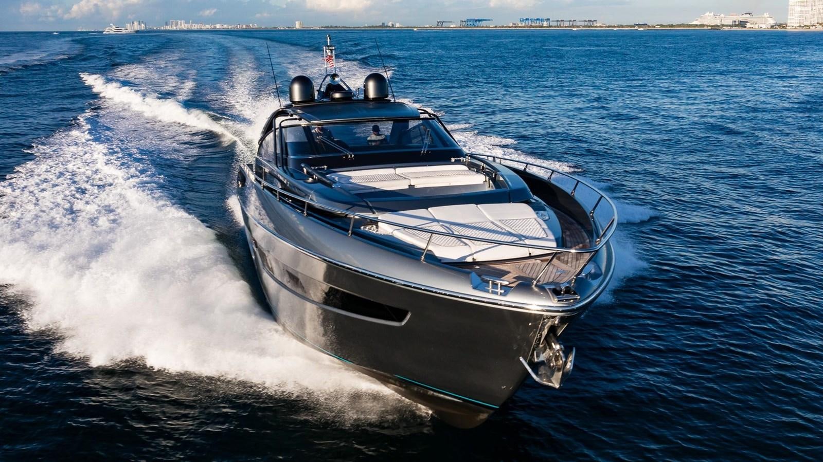 a boat on the water aboard 2021 RIVA 76' BAHAMAS Yacht for Sale