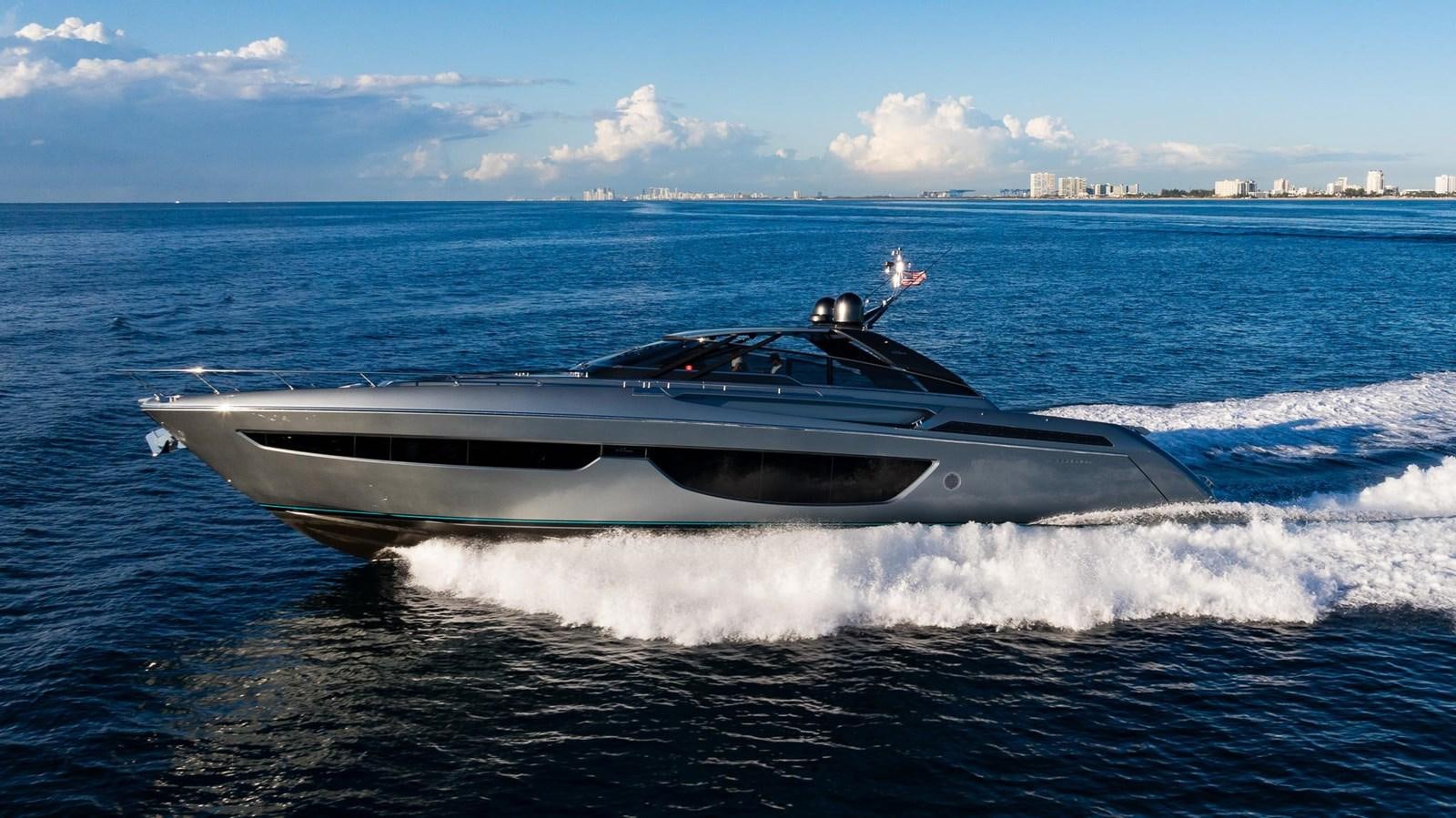 a boat in the water aboard 2021 RIVA 76' BAHAMAS Yacht for Sale