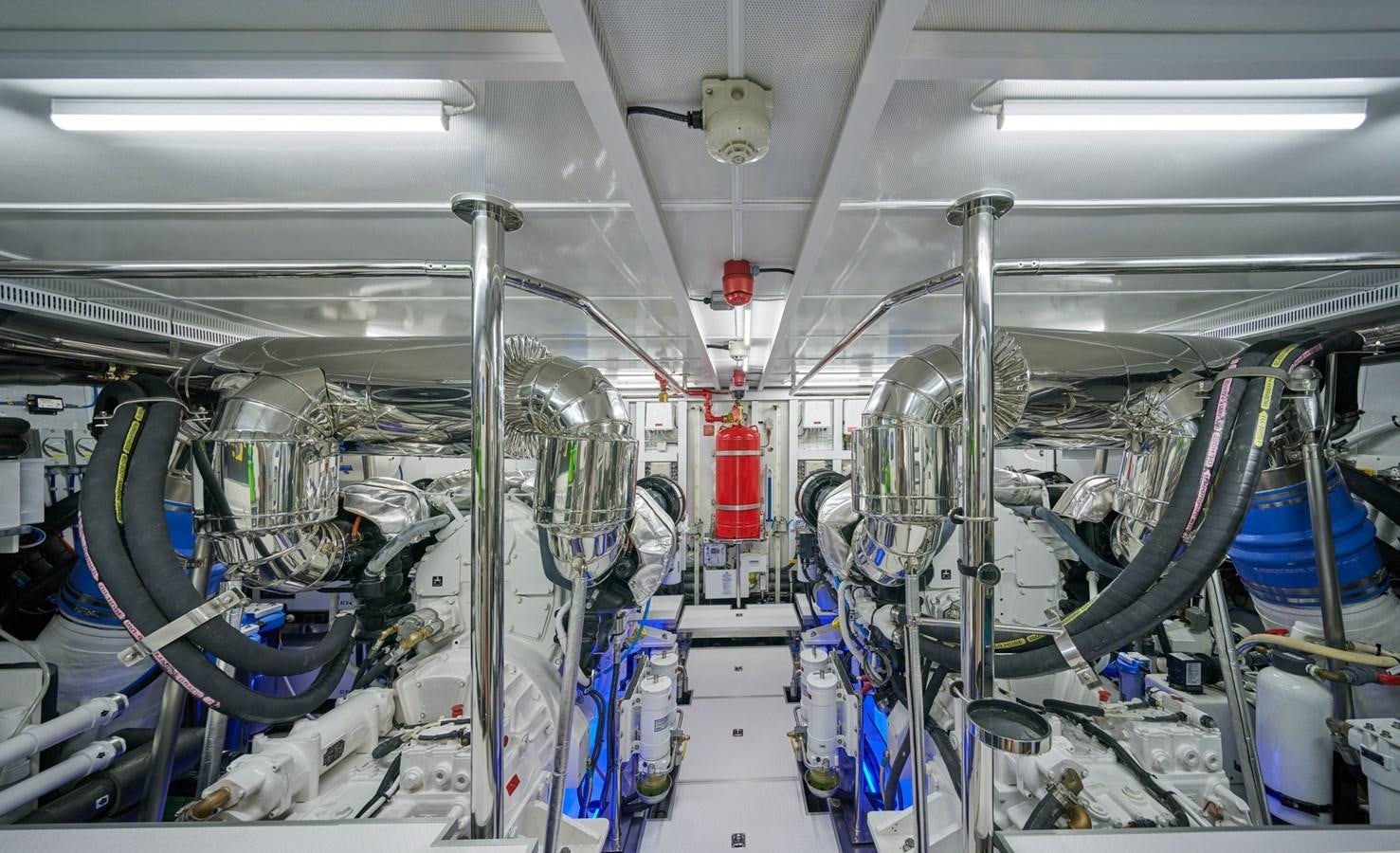 a room full of machines aboard ASKARI Yacht for Sale