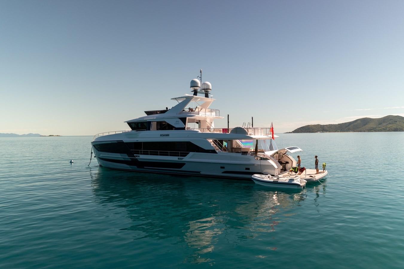 a boat on the water aboard ASKARI Yacht for Sale