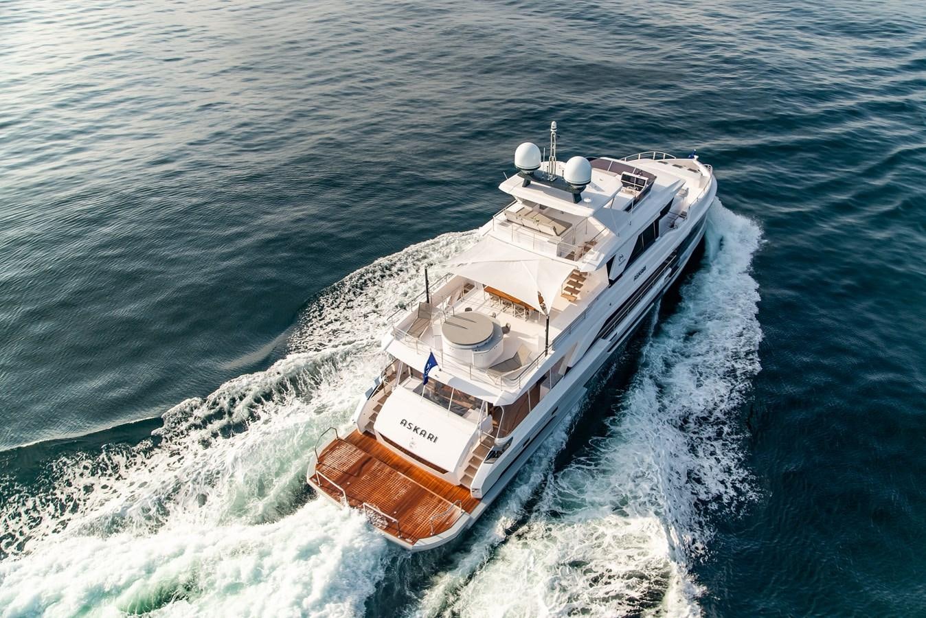 a ship on the water aboard ASKARI Yacht for Sale