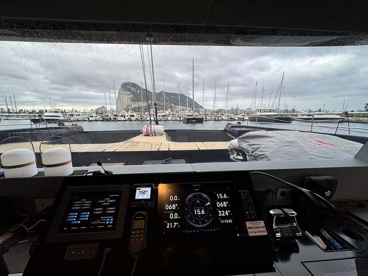 the cockpit of a plane aboard NAOMA Yacht for Sale