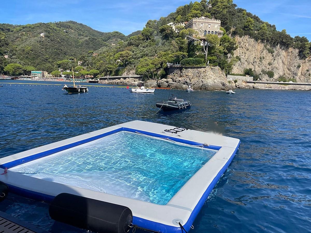 a boat on the water aboard NAOMA Yacht for Sale