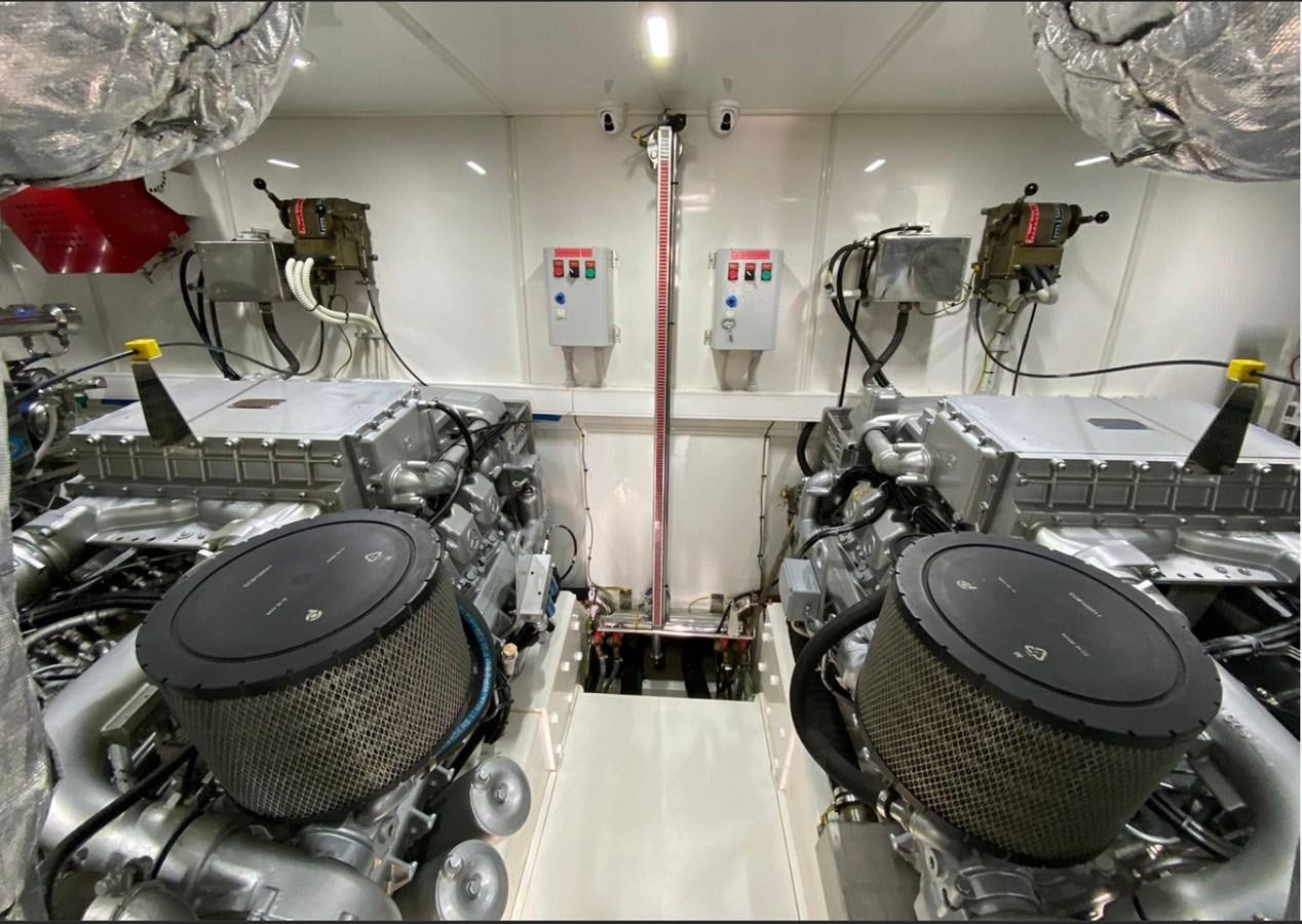 a room with machinery aboard SAADET SULTAN Yacht for Sale