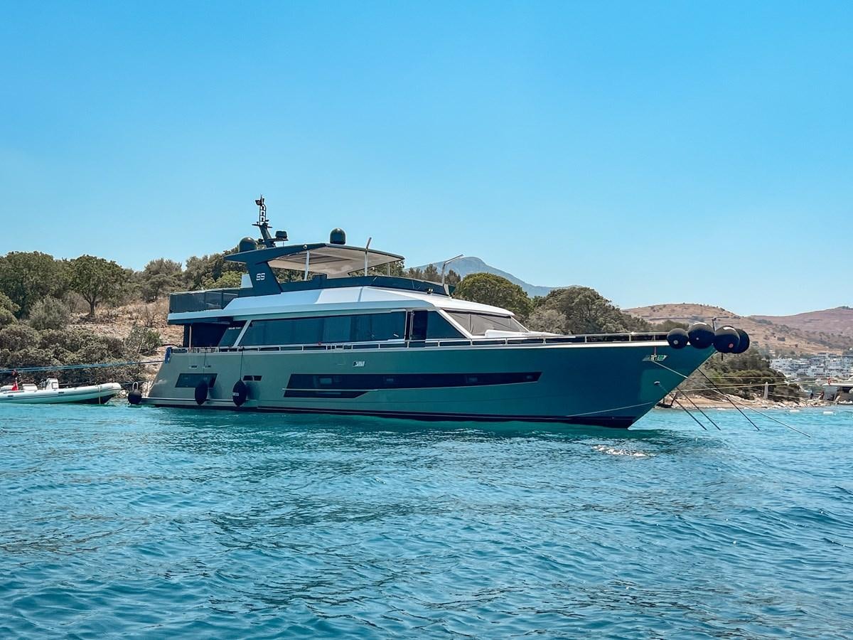 a boat in the water aboard SAADET SULTAN Yacht for Sale