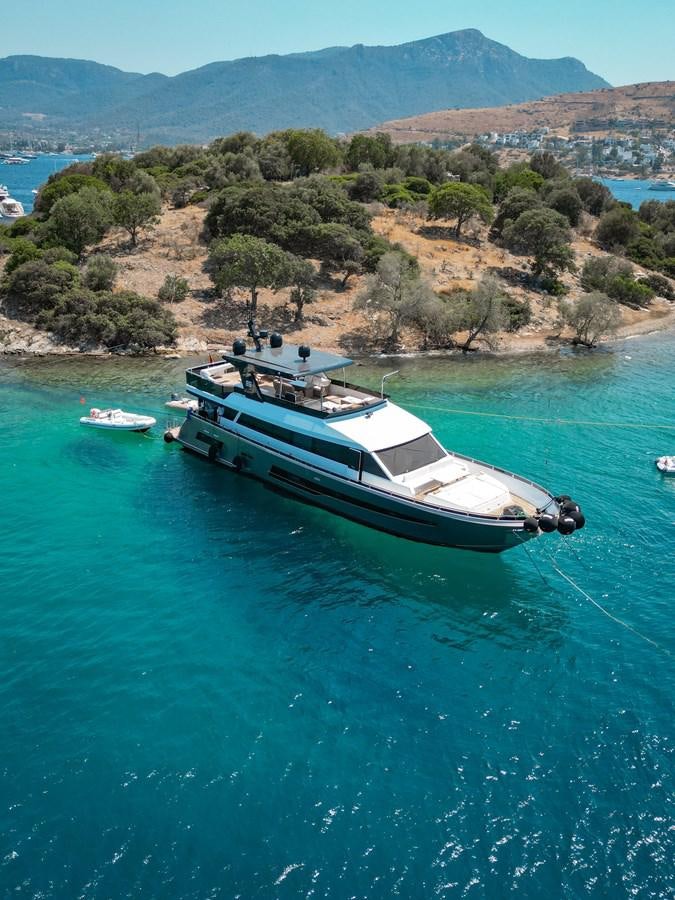 a boat on the water aboard SAADET SULTAN Yacht for Sale