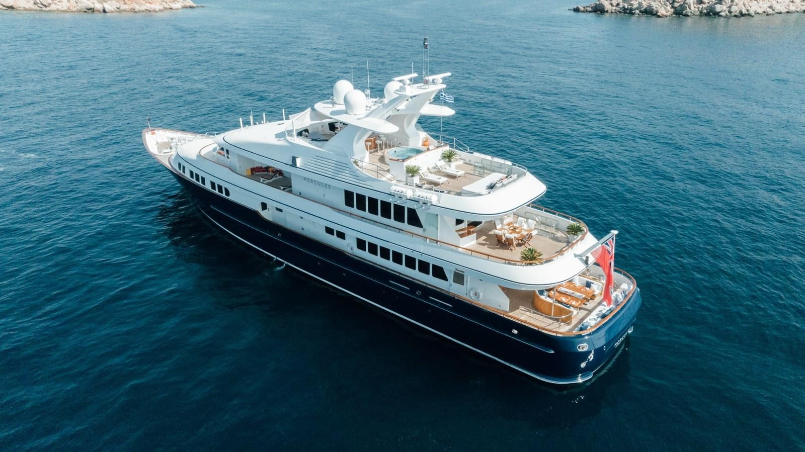a boat on the water aboard HERCULES Yacht for Sale