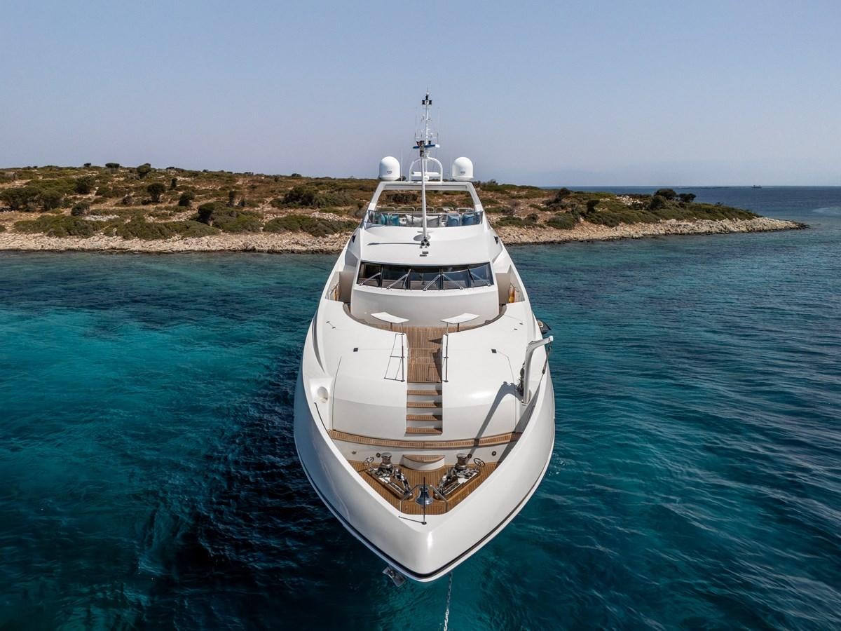 a boat in the water aboard IMAN Yacht for Sale