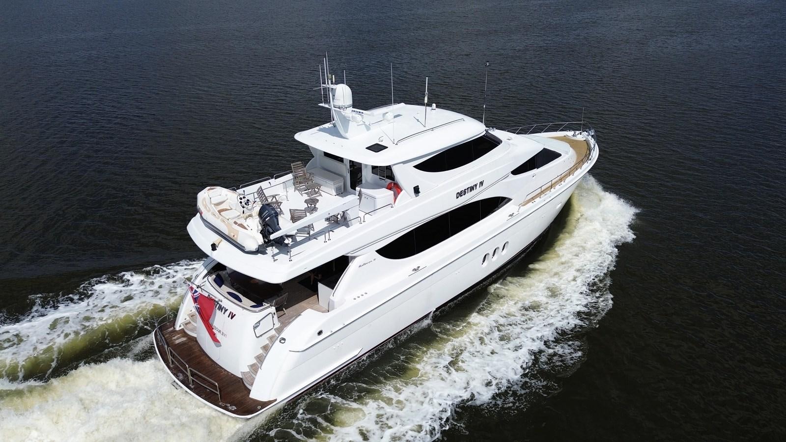 a boat on the water aboard DESTINY IV Yacht for Sale