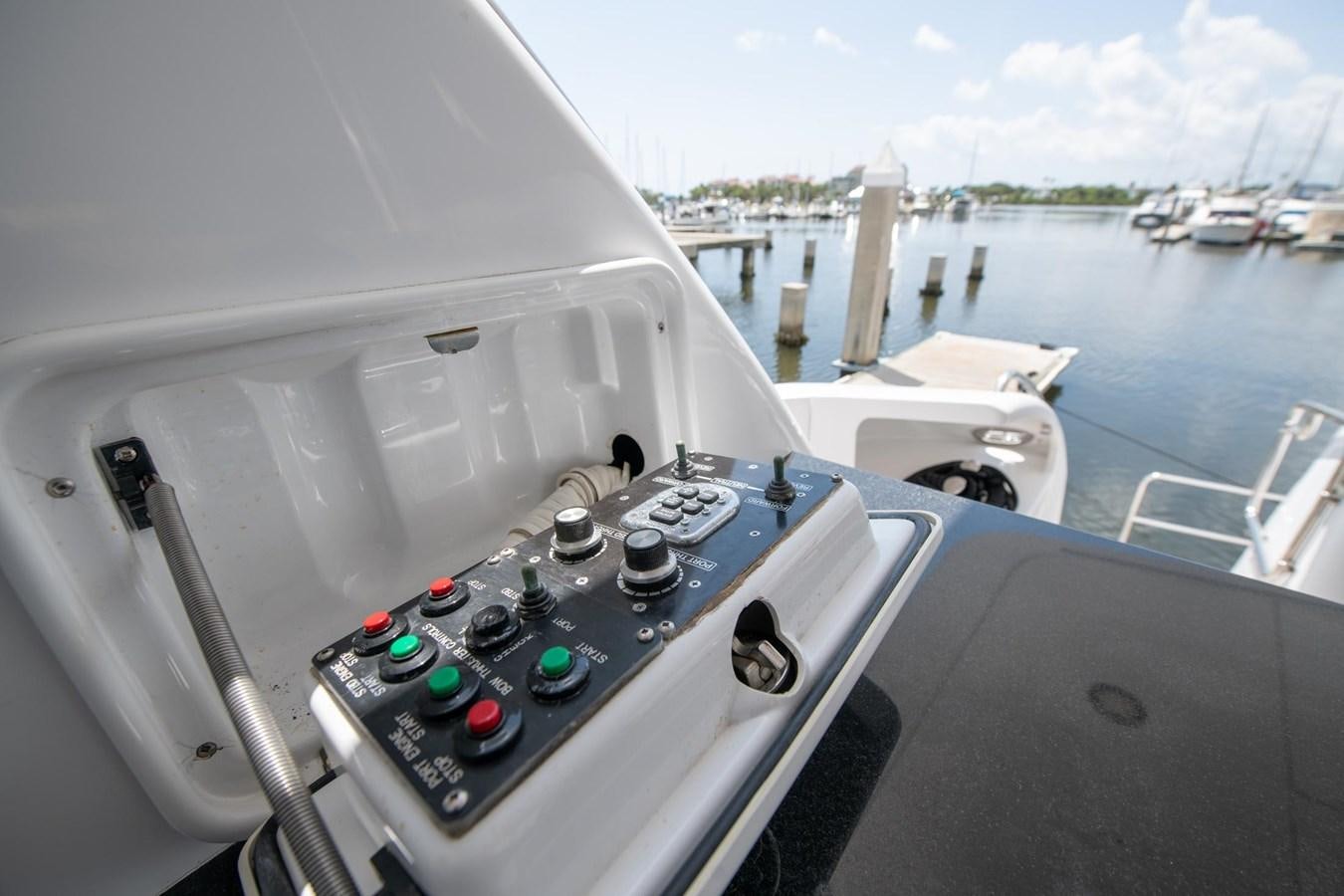 a boat with a large amount of bottles in it aboard DESTINY IV Yacht for Sale
