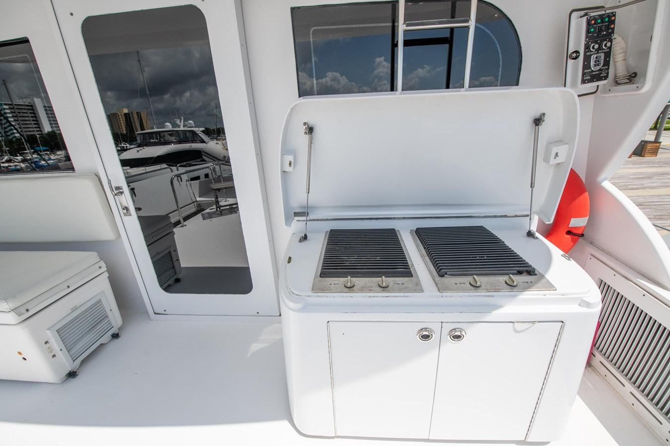 a white machine with a vent aboard DESTINY IV Yacht for Sale