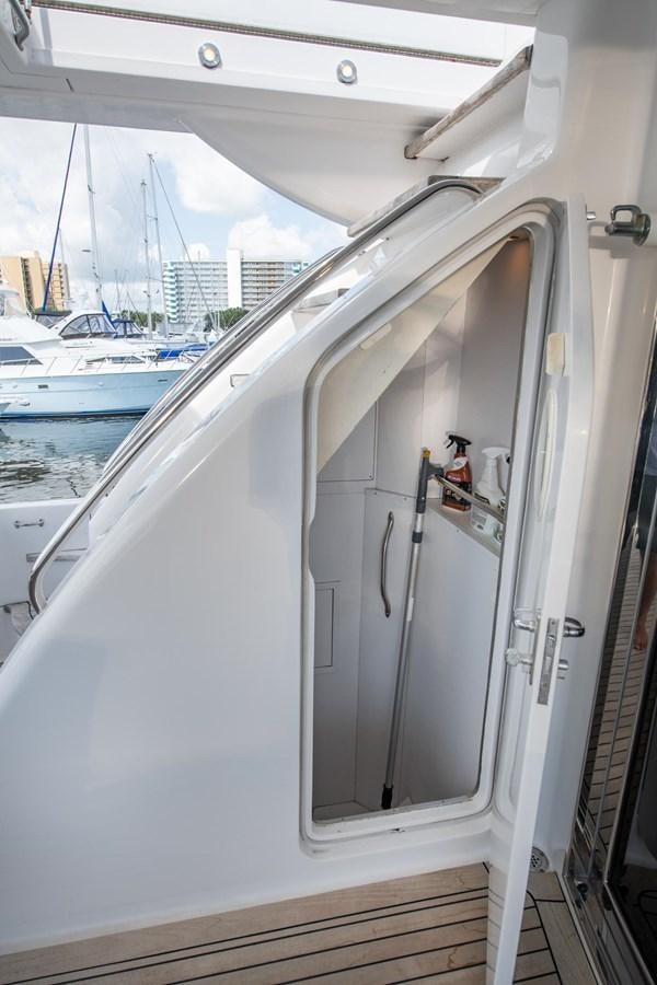 a white boat with a handle aboard DESTINY IV Yacht for Sale