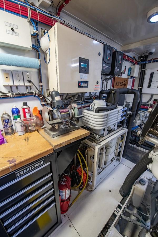 a room with equipment and equipment aboard DESTINY IV Yacht for Sale