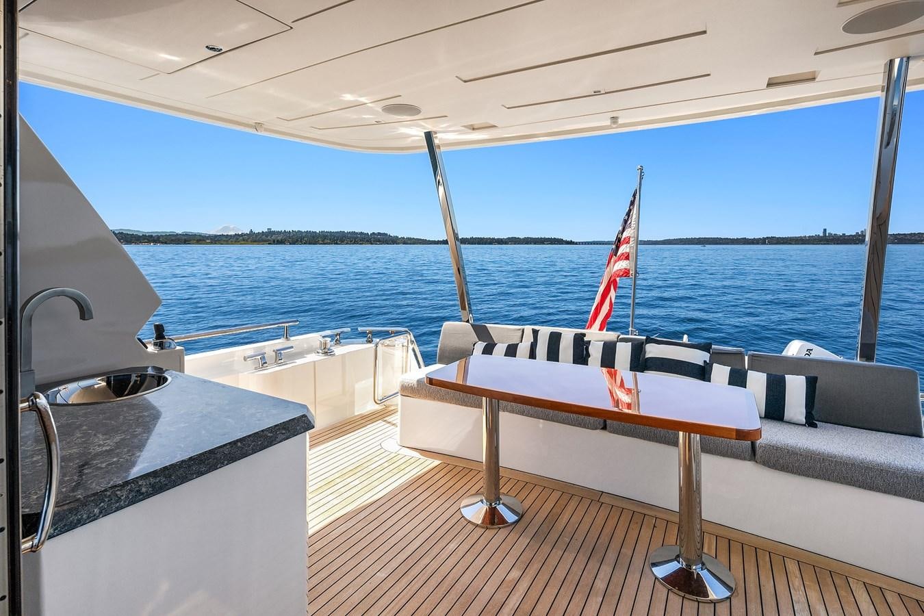 a boat on the water aboard THRU & THRU Yacht for Sale