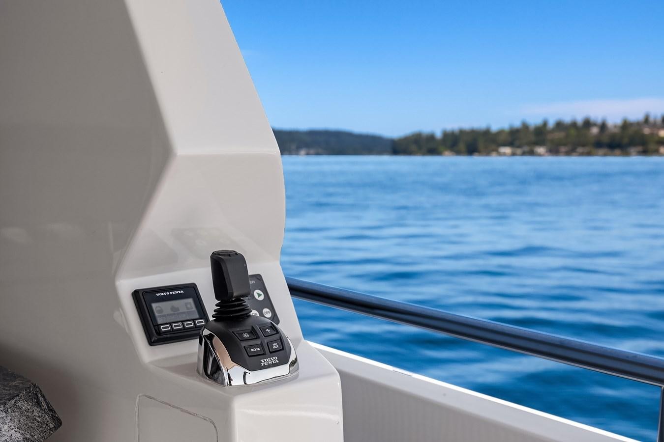 a phone on a boat aboard THRU & THRU Yacht for Sale