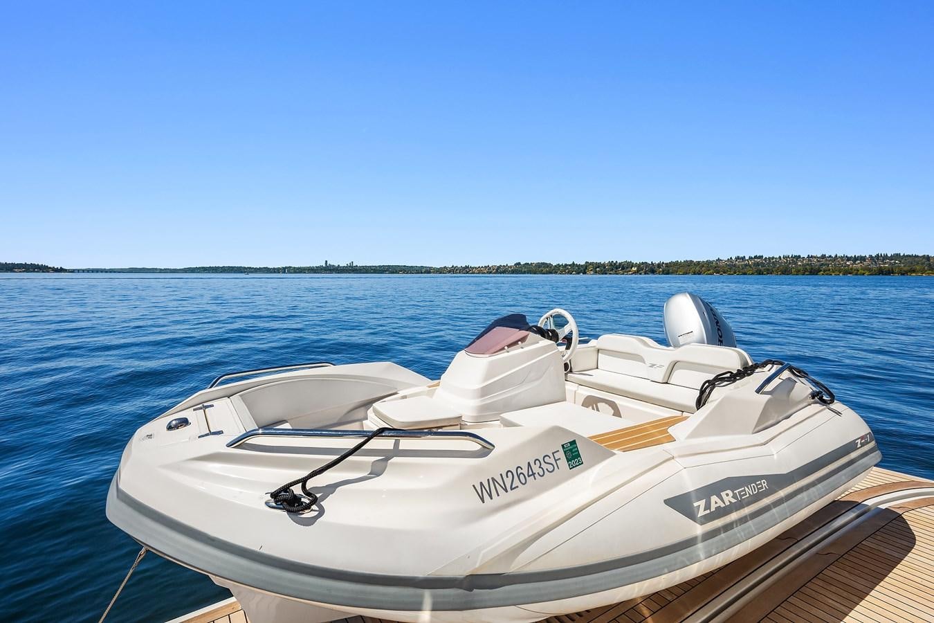 a boat on the water aboard THRU & THRU Yacht for Sale