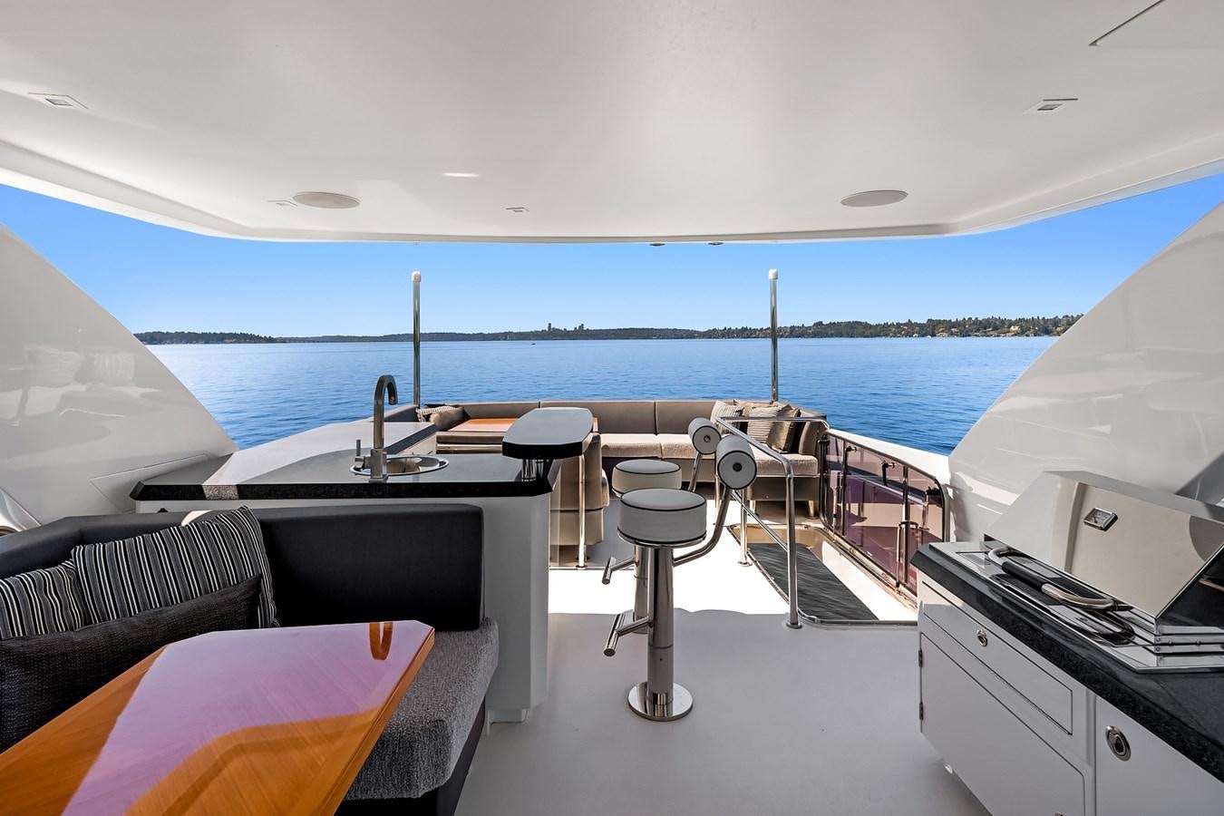 a boat on the water aboard THRU & THRU Yacht for Sale