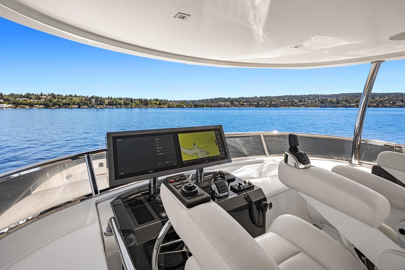 a boat with a couple of monitors and a large body of water aboard THRU & THRU Yacht for Sale