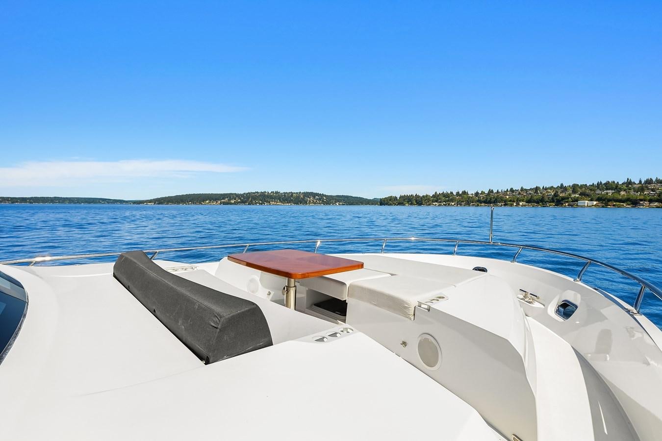 a boat on the water aboard THRU & THRU Yacht for Sale