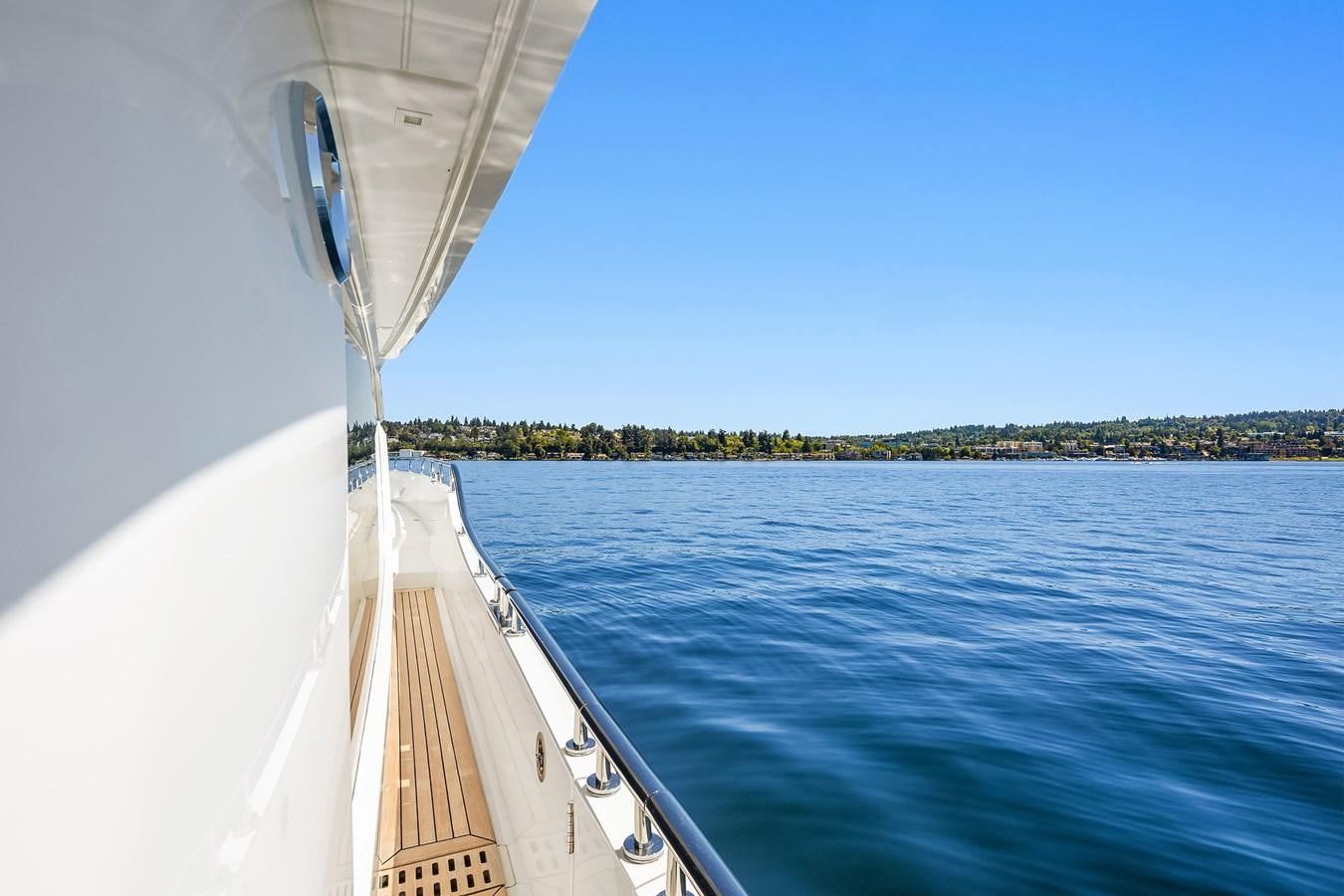 a boat on the water aboard THRU & THRU Yacht for Sale