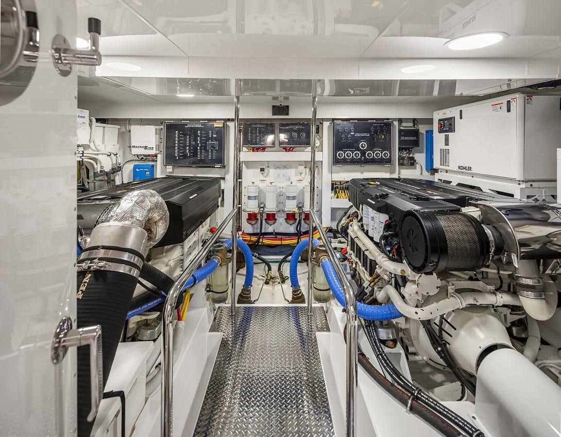 a room with machinery aboard THRU & THRU Yacht for Sale