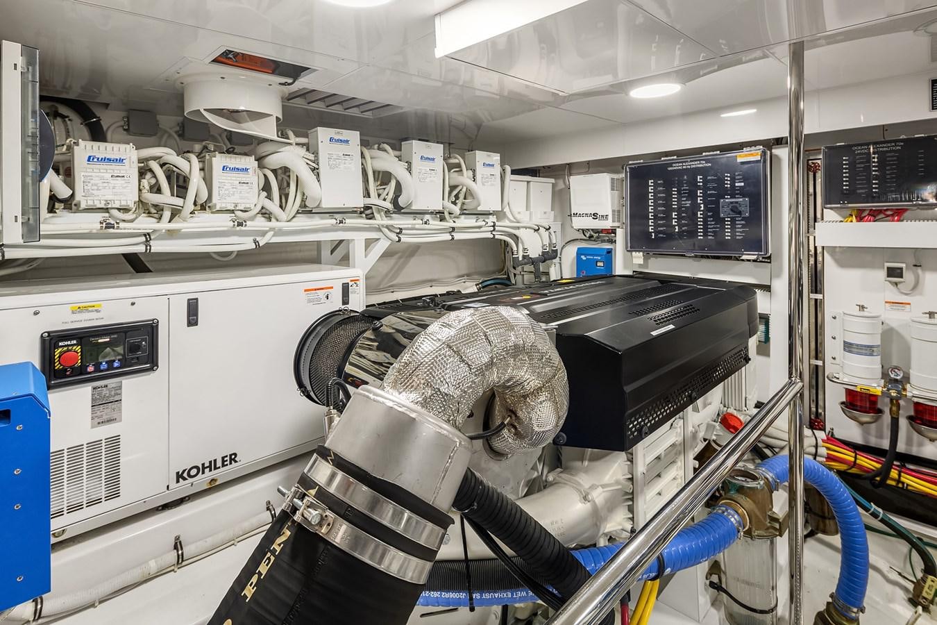 a close-up of a machine aboard THRU & THRU Yacht for Sale