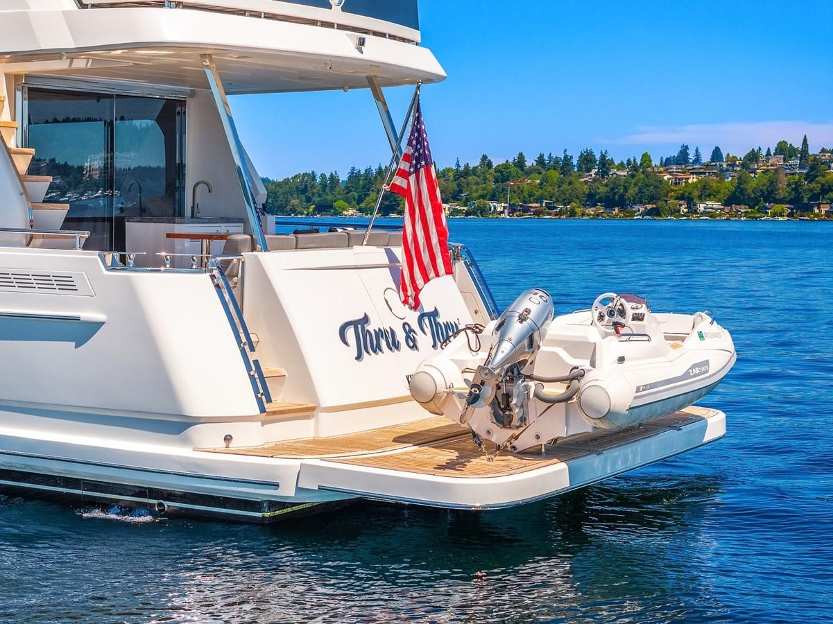 a boat on the water aboard THRU & THRU Yacht for Sale