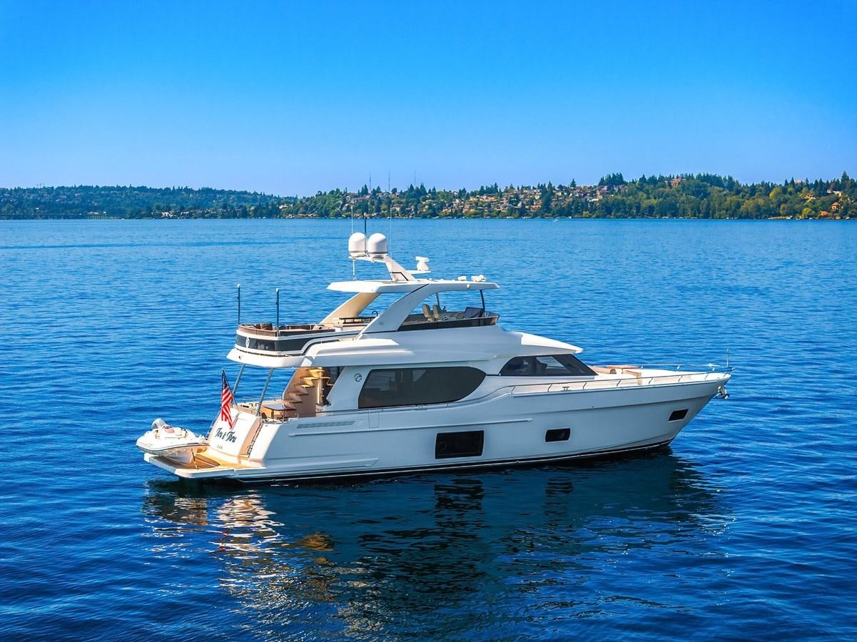 a boat on the water aboard THRU & THRU Yacht for Sale