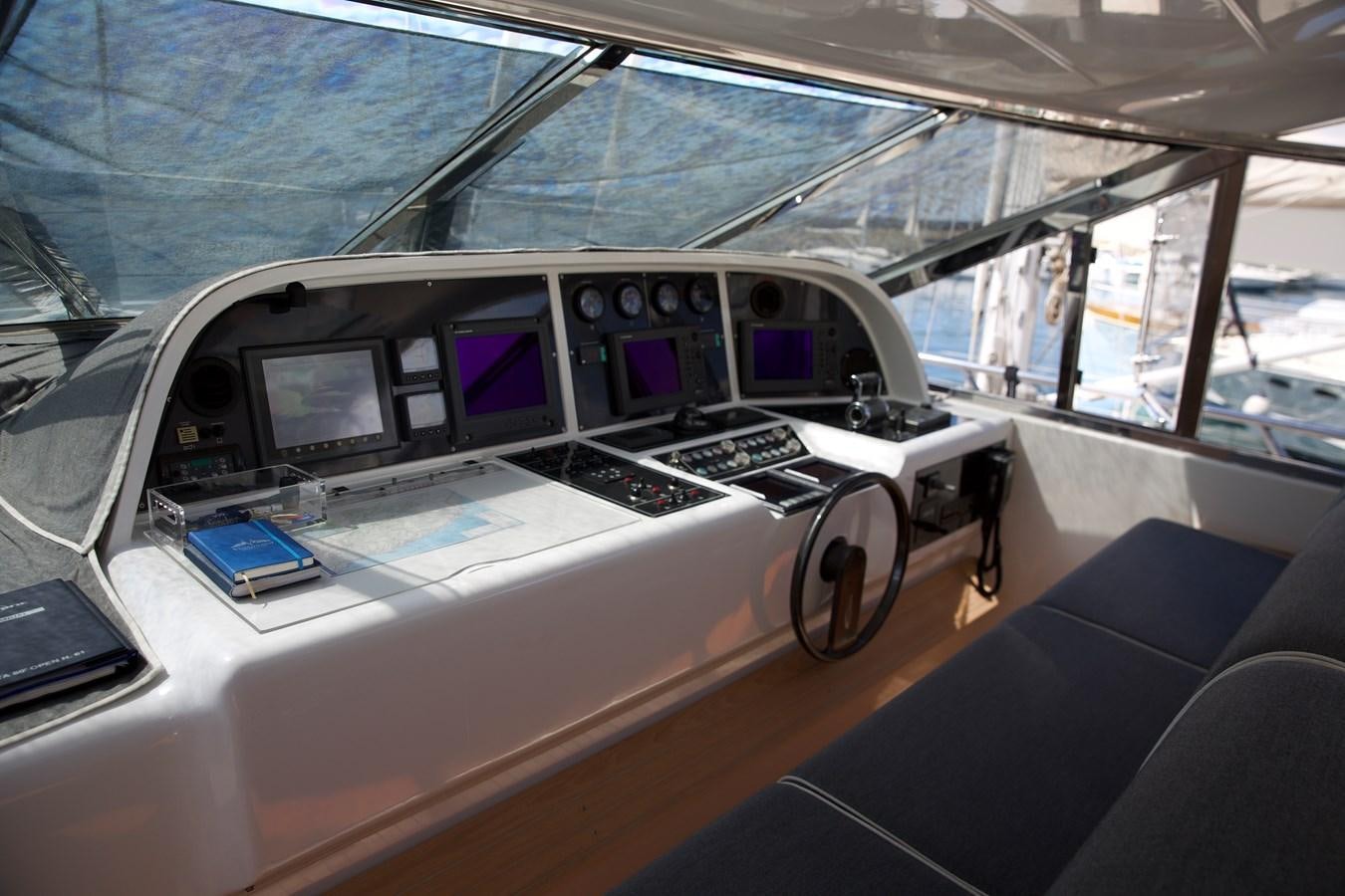 inside of a car aboard SILVER SKY Yacht for Sale