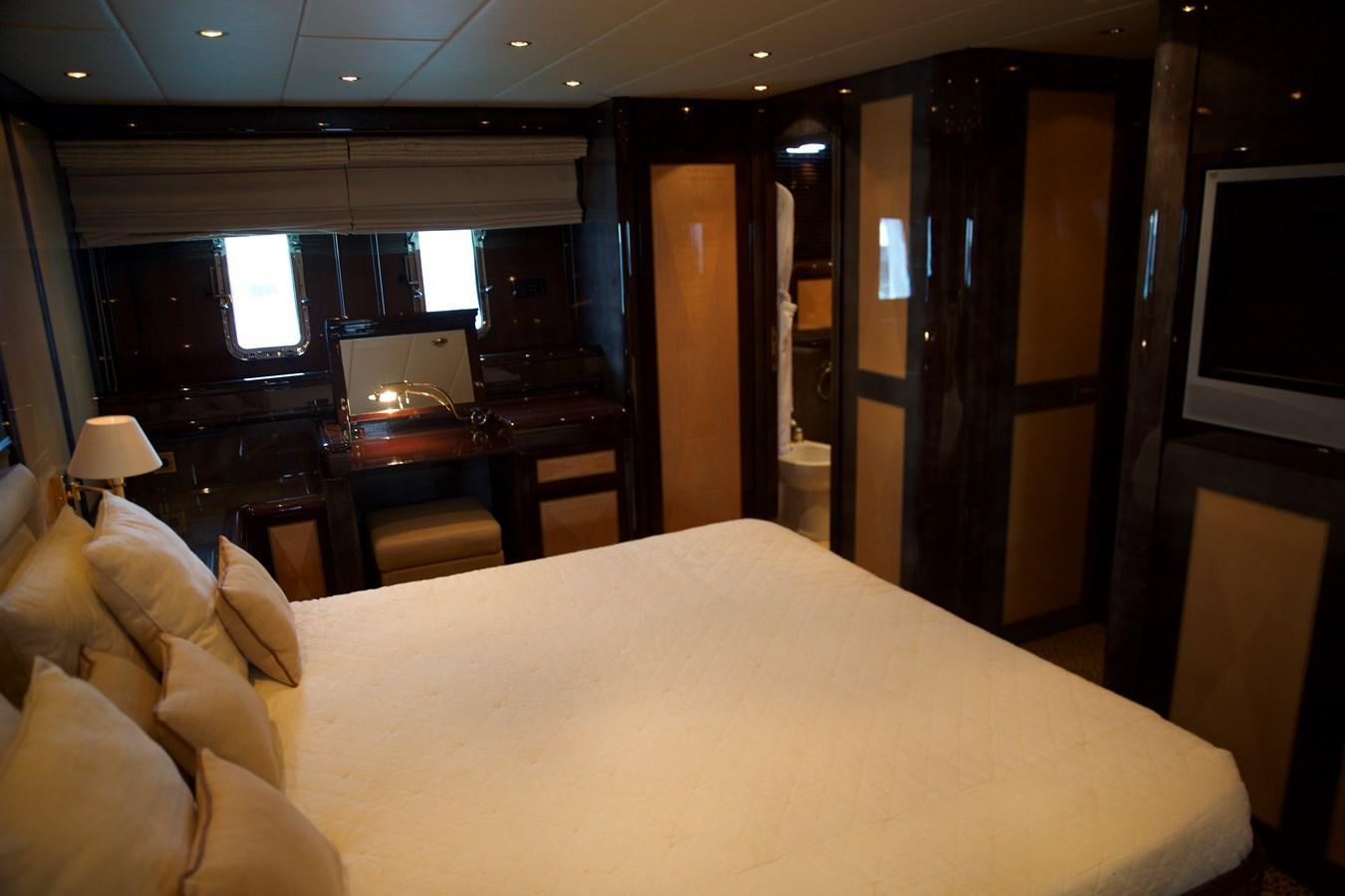 a hotel room with a bed aboard SILVER SKY Yacht for Sale