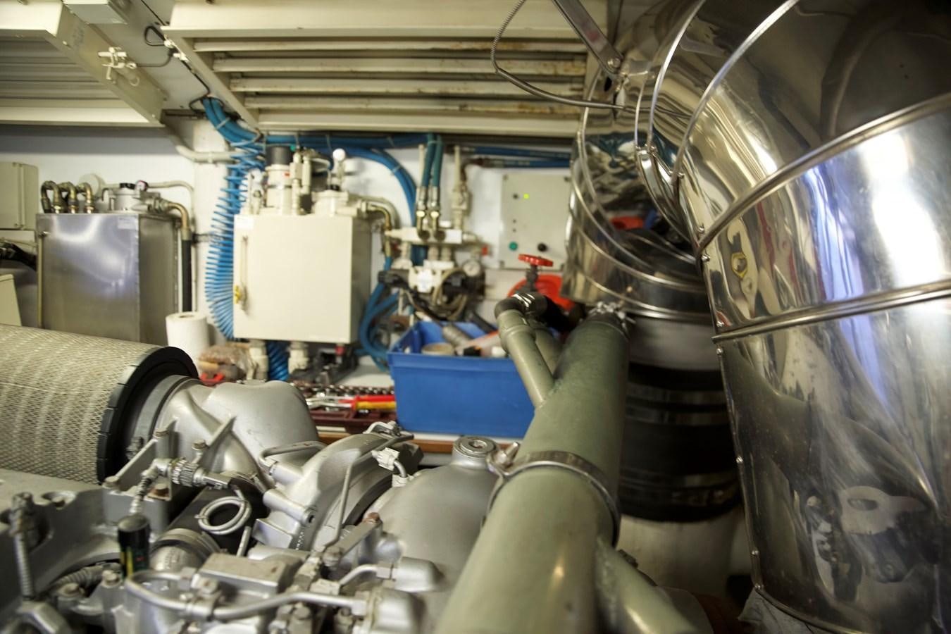 a room full of machinery aboard SILVER SKY Yacht for Sale