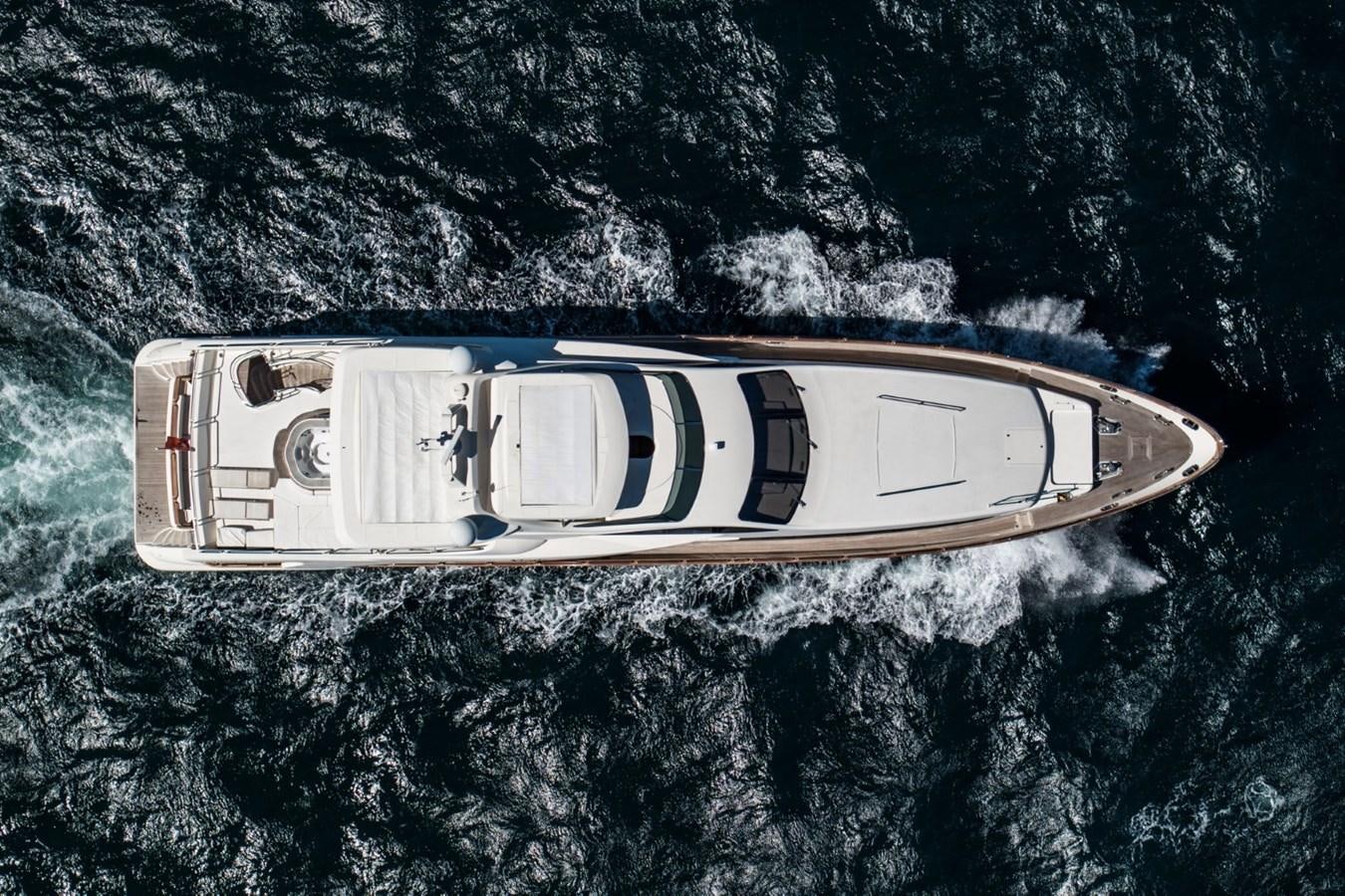 a car with a logo on the side aboard NIMIR Yacht for Sale