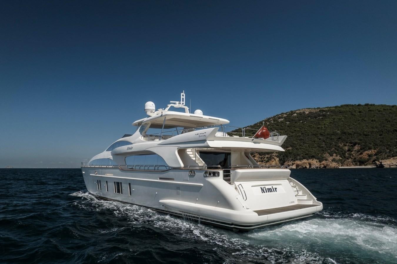 a boat on the water aboard NIMIR Yacht for Sale
